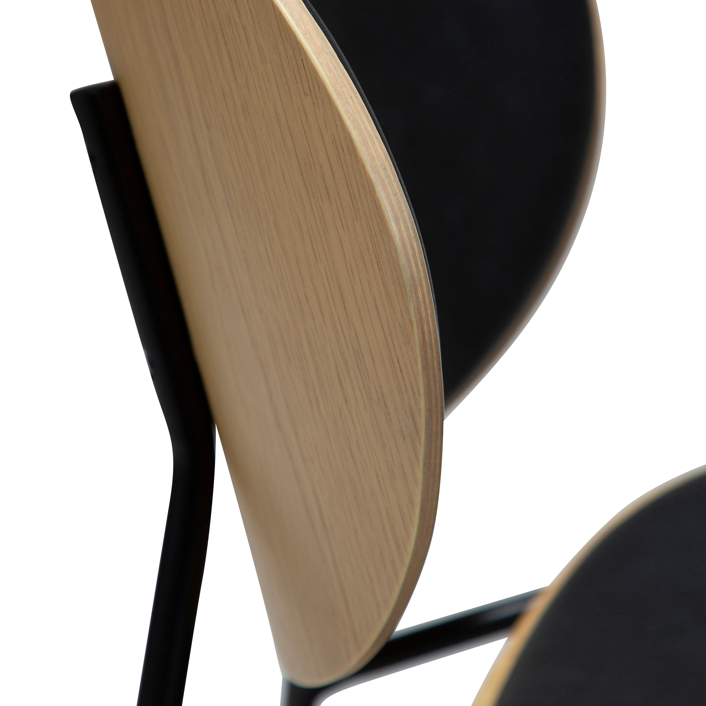 Dan Form Clementina Ruokatuoli Musta/Valkolakattu Tammi