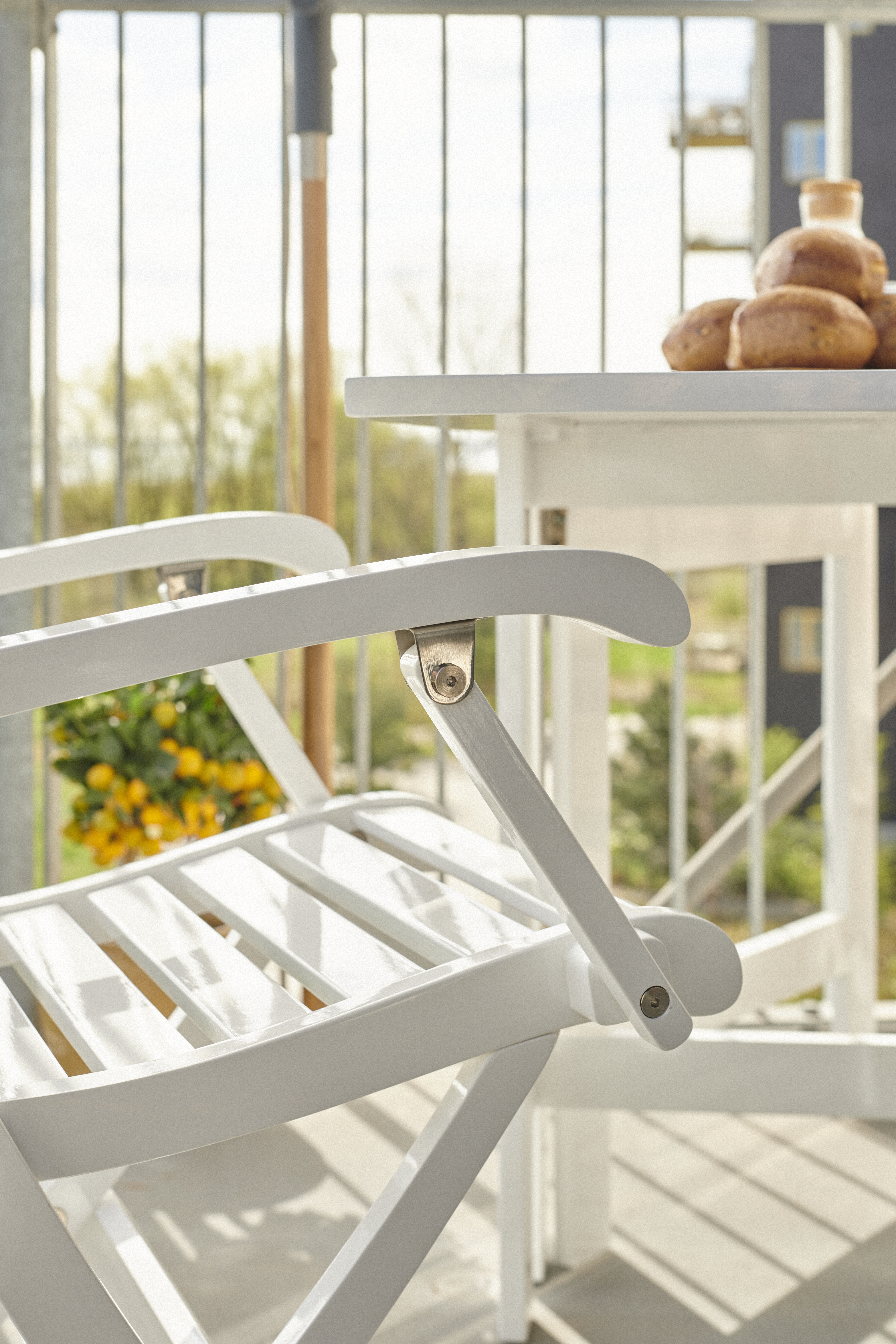 Cinas York Fällstol Vit