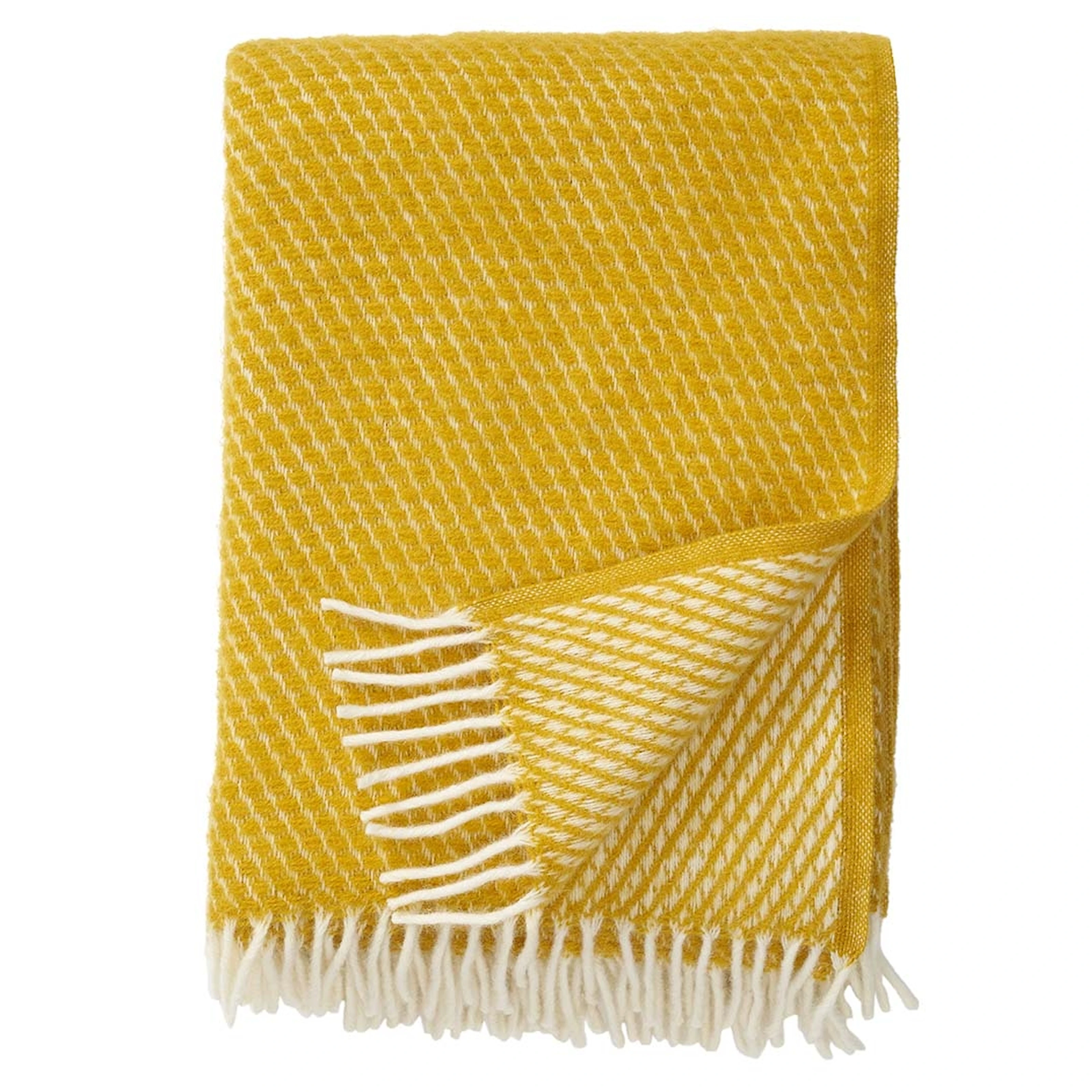 Velvet Wolldecke Safran