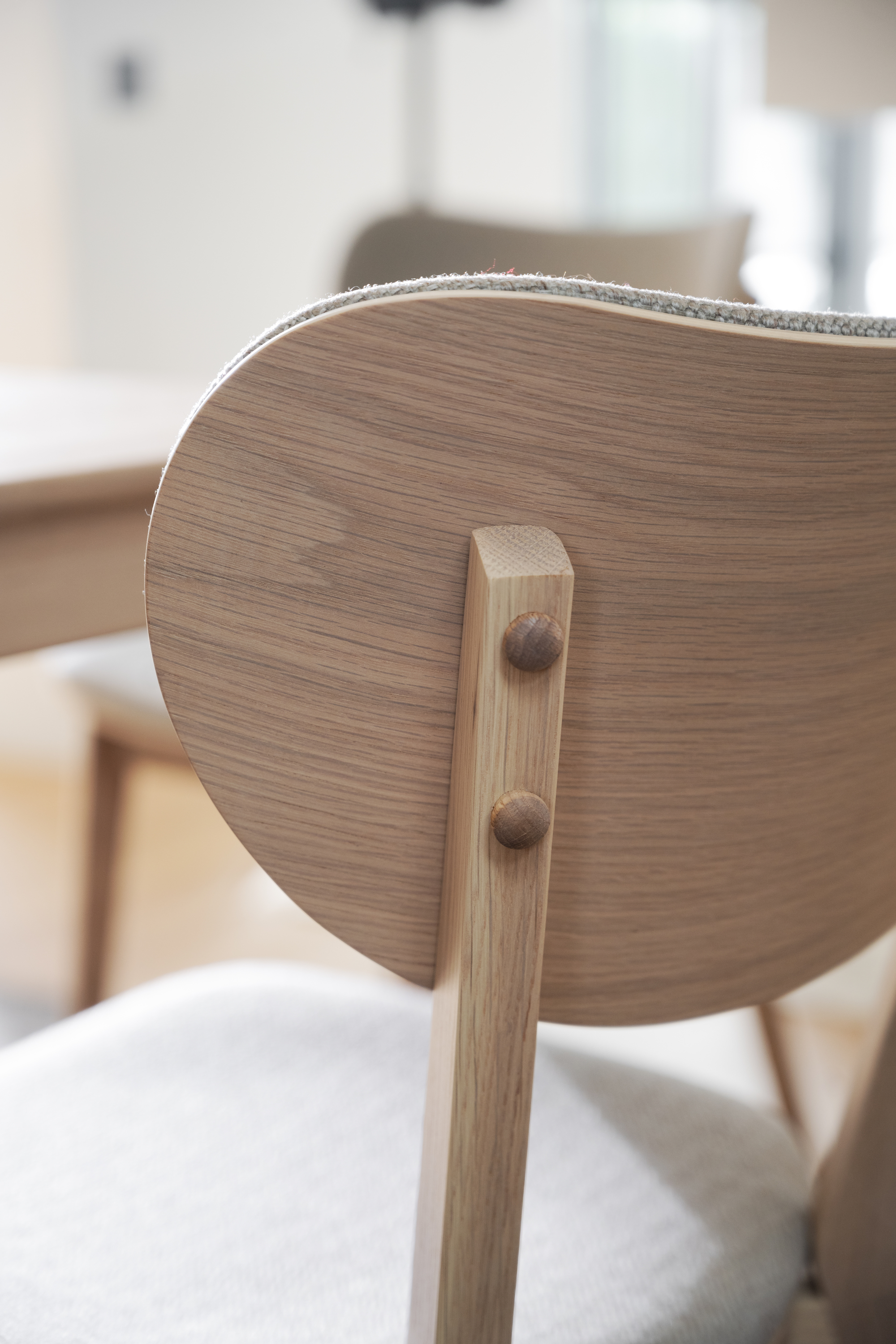 Rowico Home Kato Esszimmerstuhl Weiß Pigmentiert/Graubeige