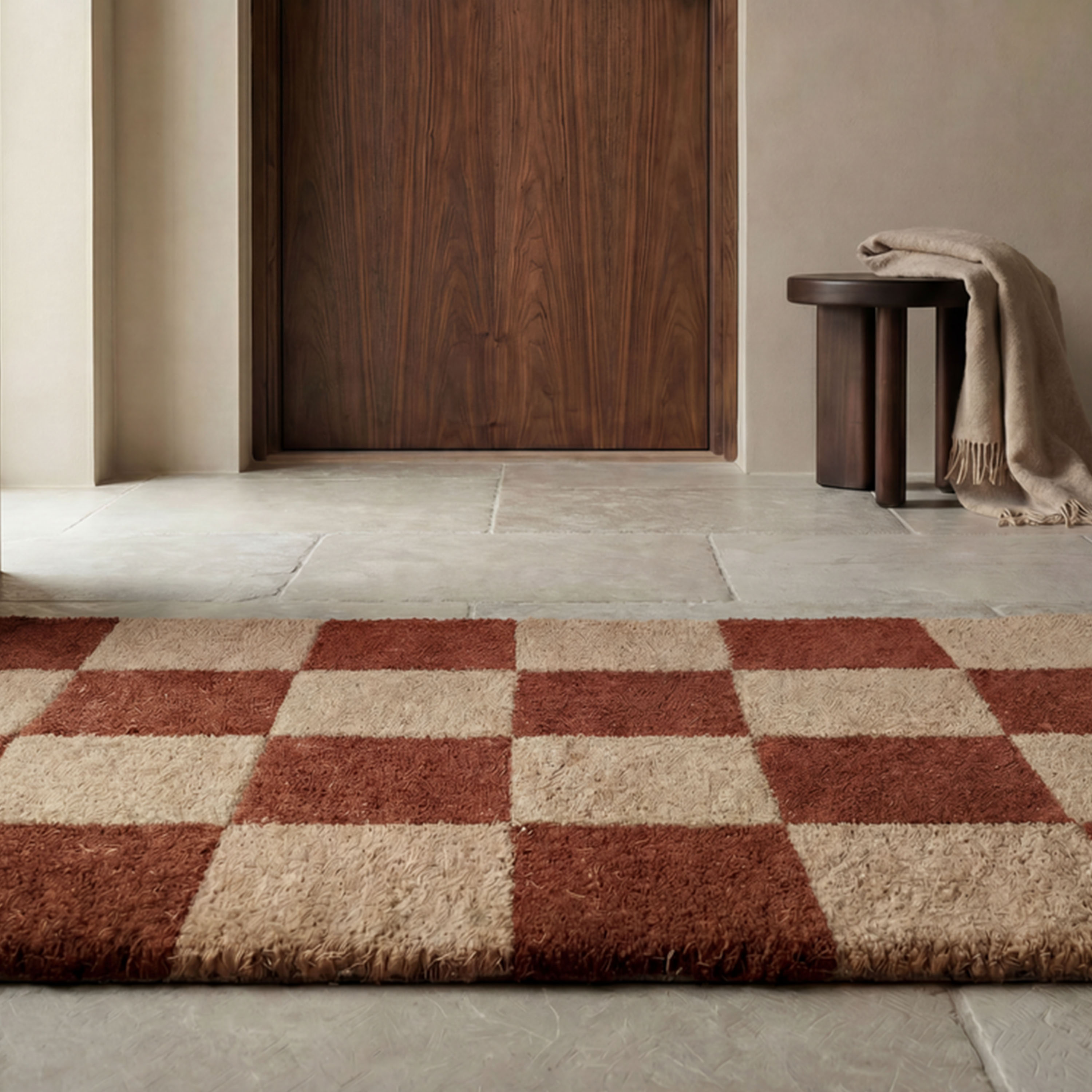Classic Collection Square Dørmatte Terrakotta/Natur 85x130