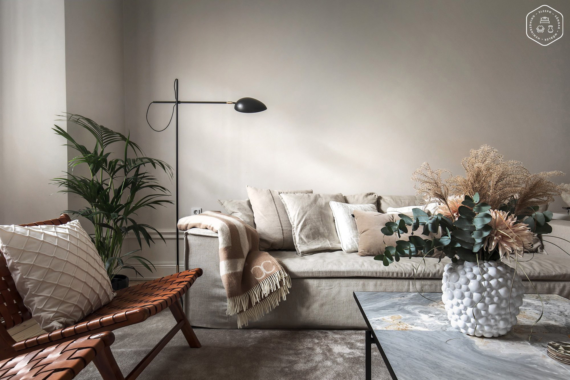 Byon Celeste Vaasi Valkoinen 26cm