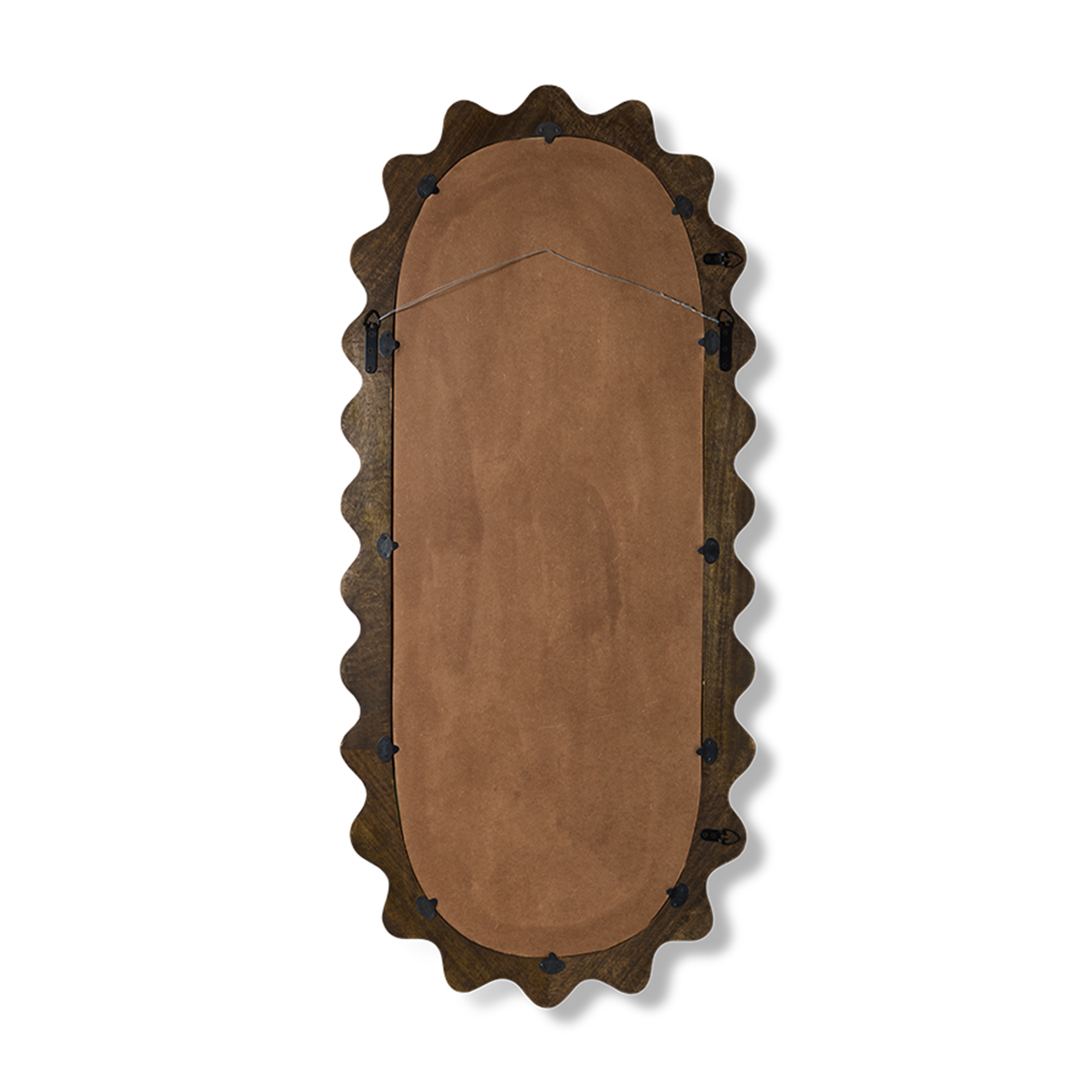 HKliving Wooden Ripple Spegel 61x135