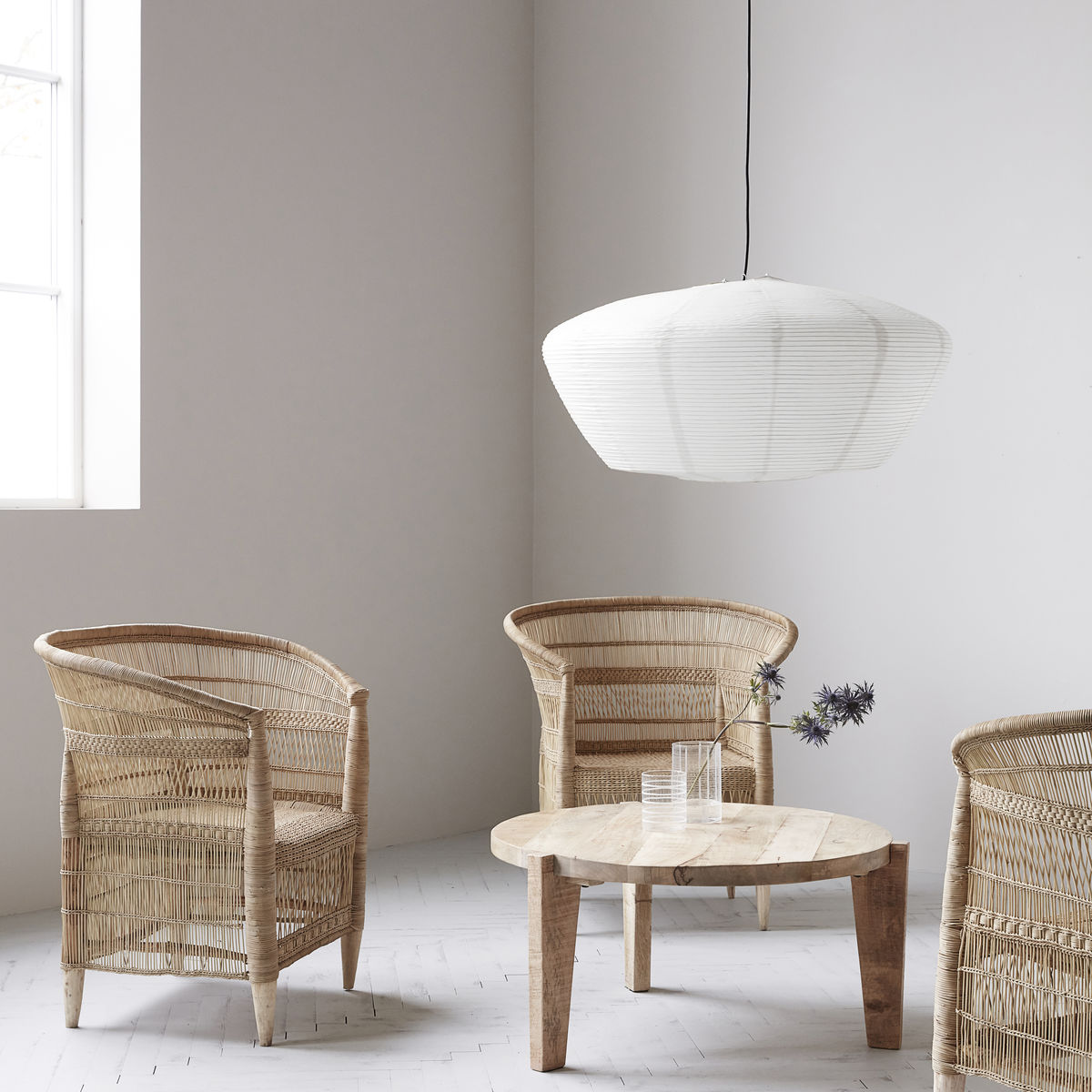 House Doctor Bidar Lampskärm Vit Ø50