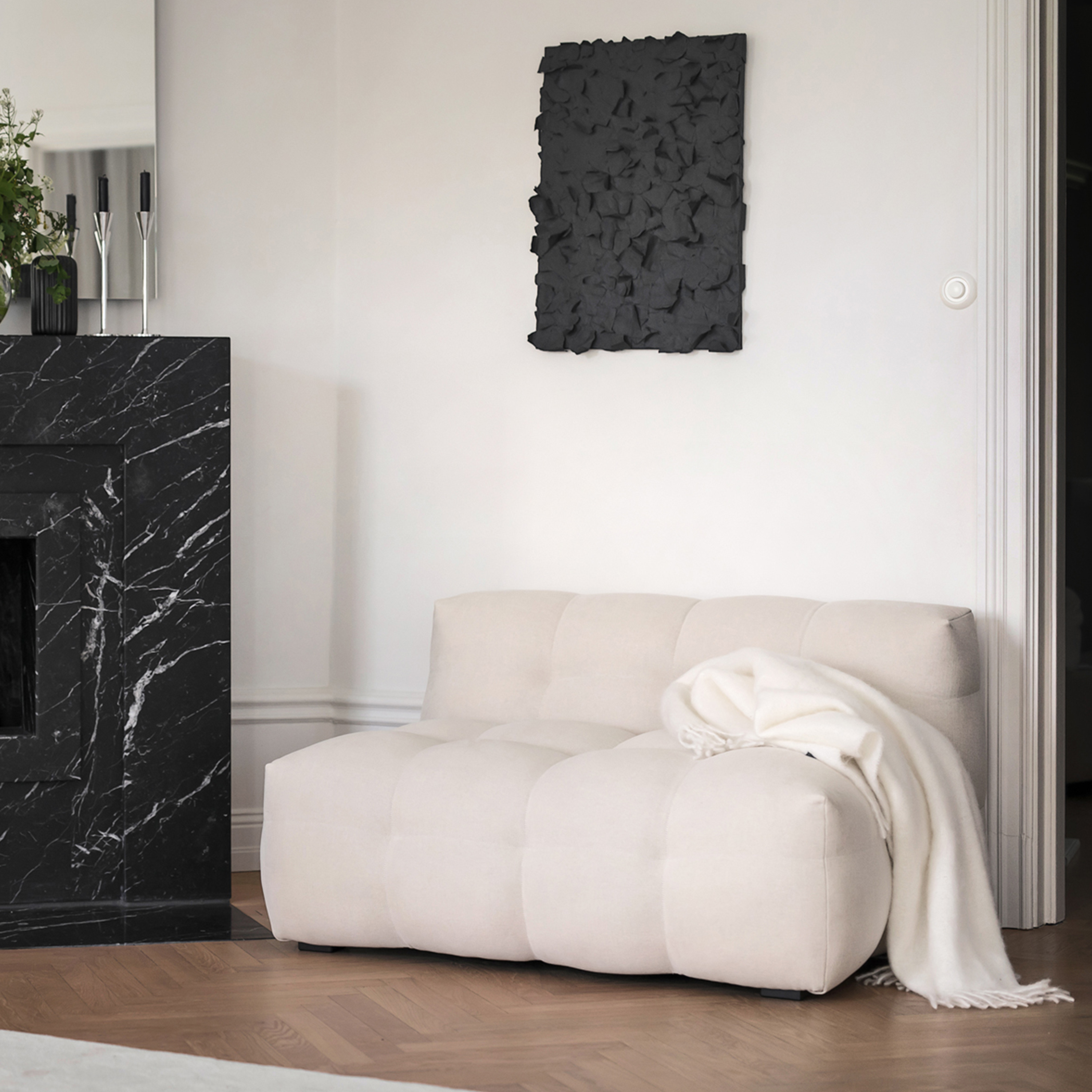 Stackelbergs Mohair Pläd Bright White