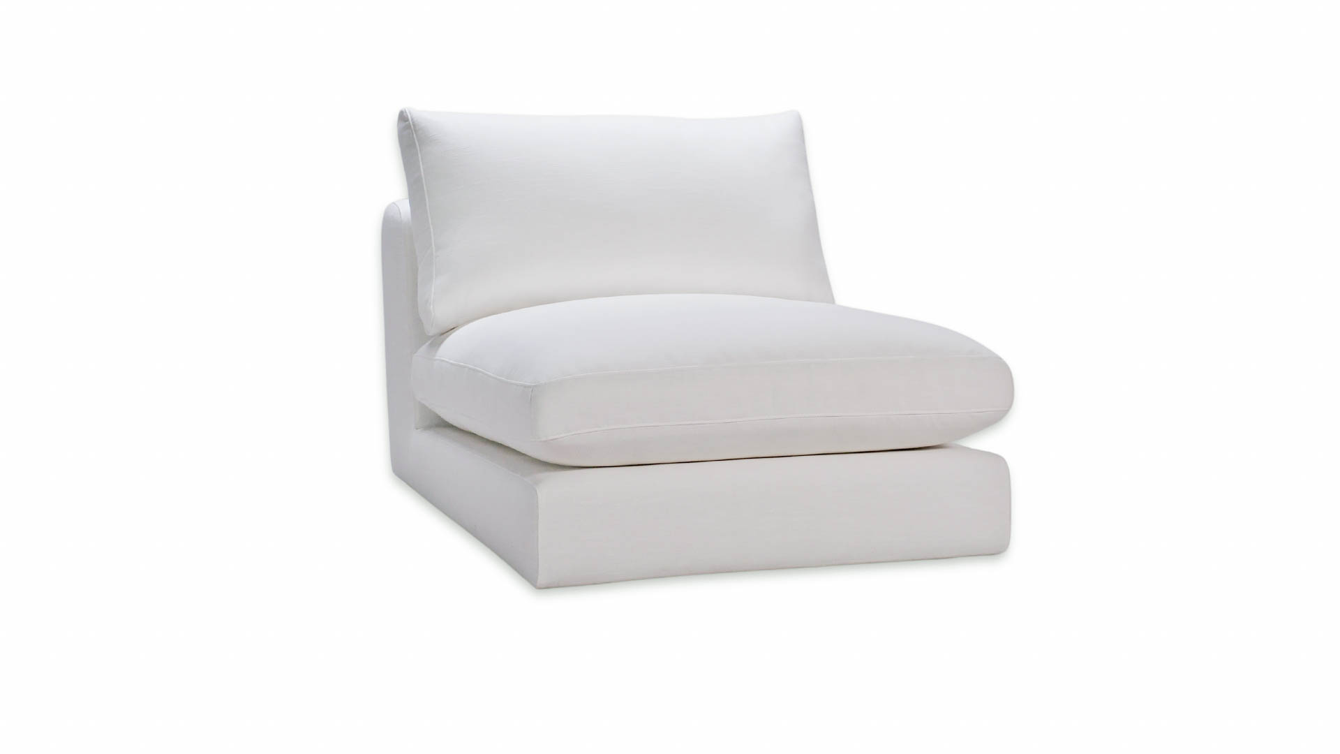 Sleepo Collection - Capri 1 istuttava sohvaosa Valkoinen 85cm - Textil - Sohvat