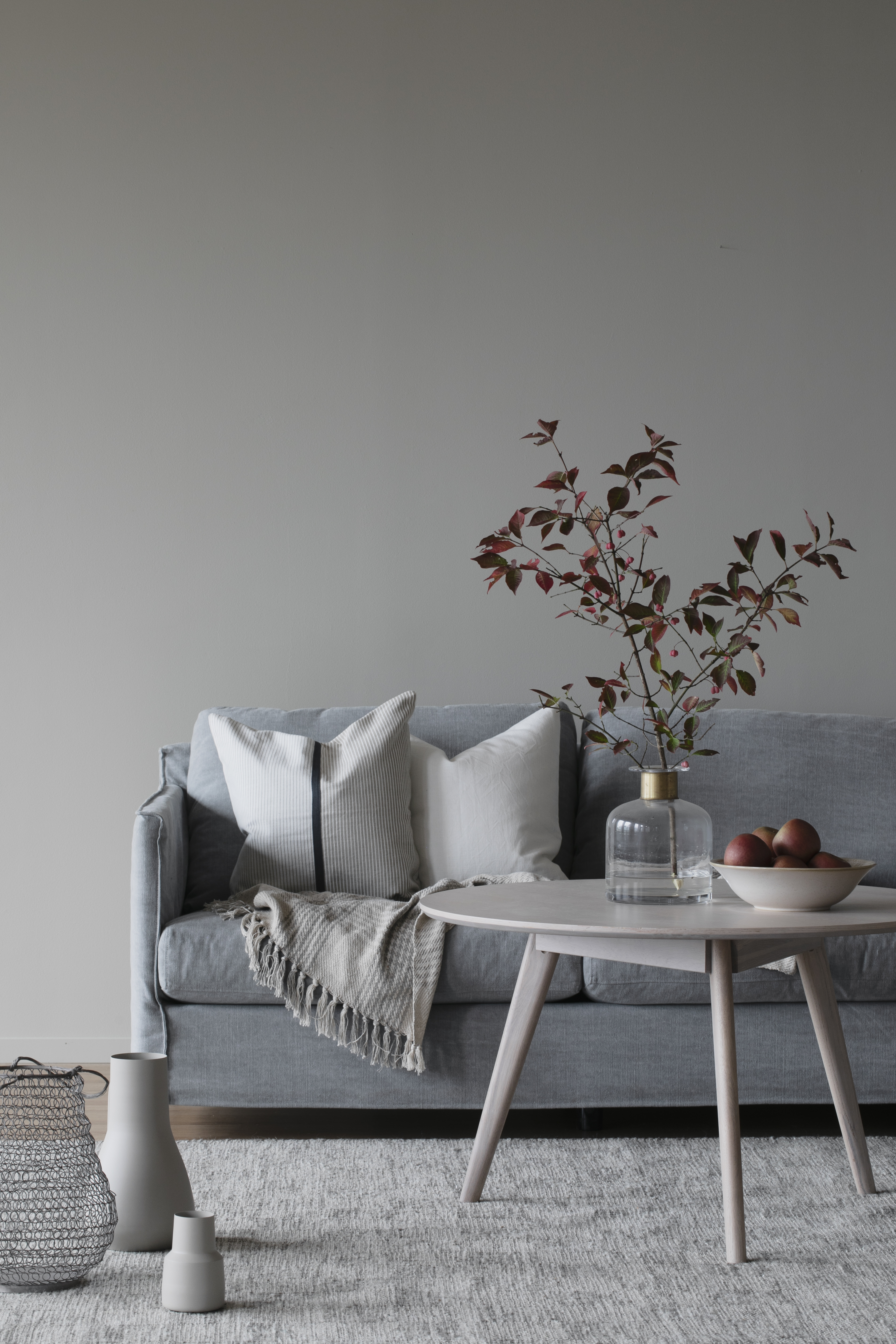 Rowico Home Yumi Soffbord Vitpigmenterad Ø90