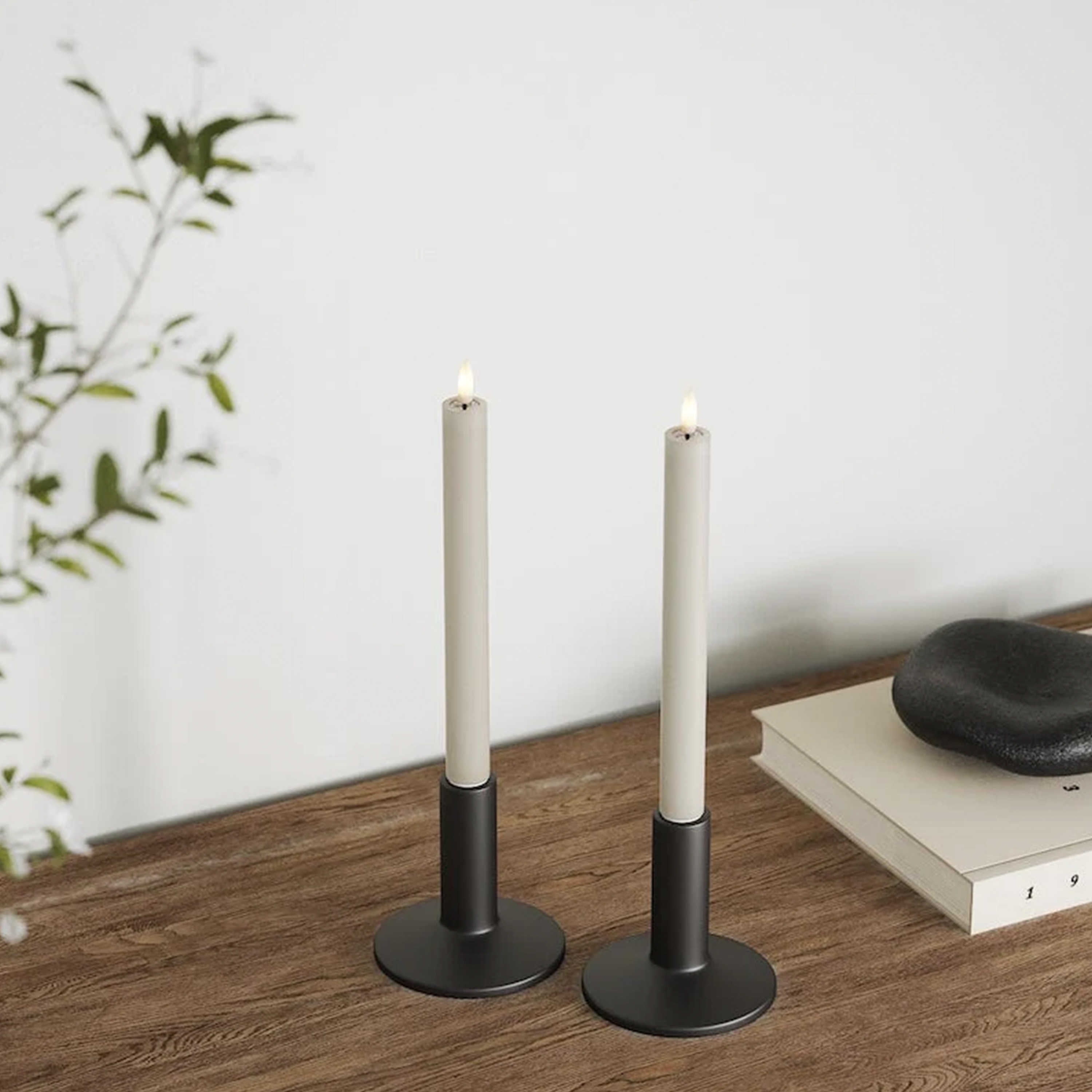 Deluxe Homeart LED Kronelys Sand 2x24 2-pakning