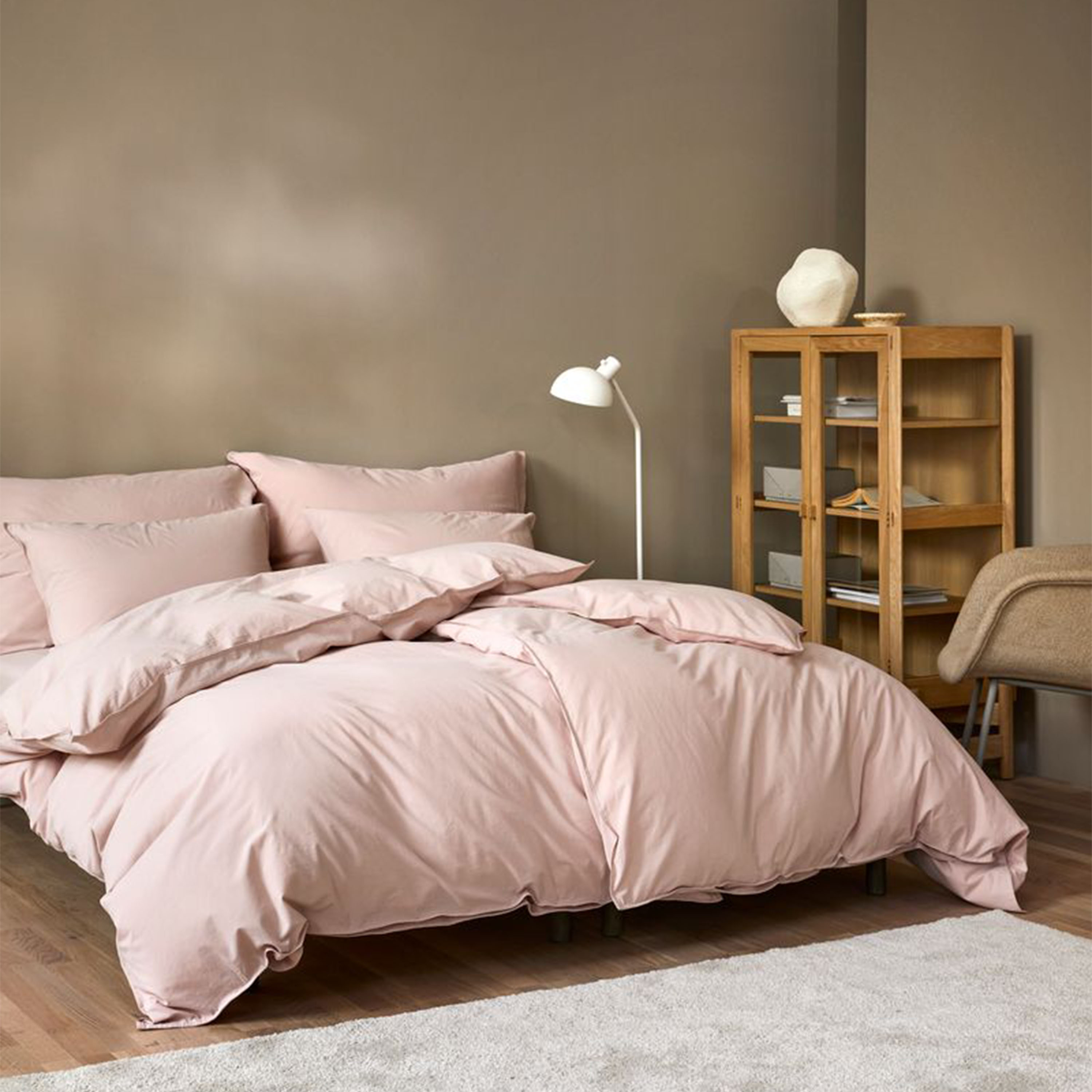 Høie Frøya EKO Formsytt Lakan Dämpad Rosa 90x200