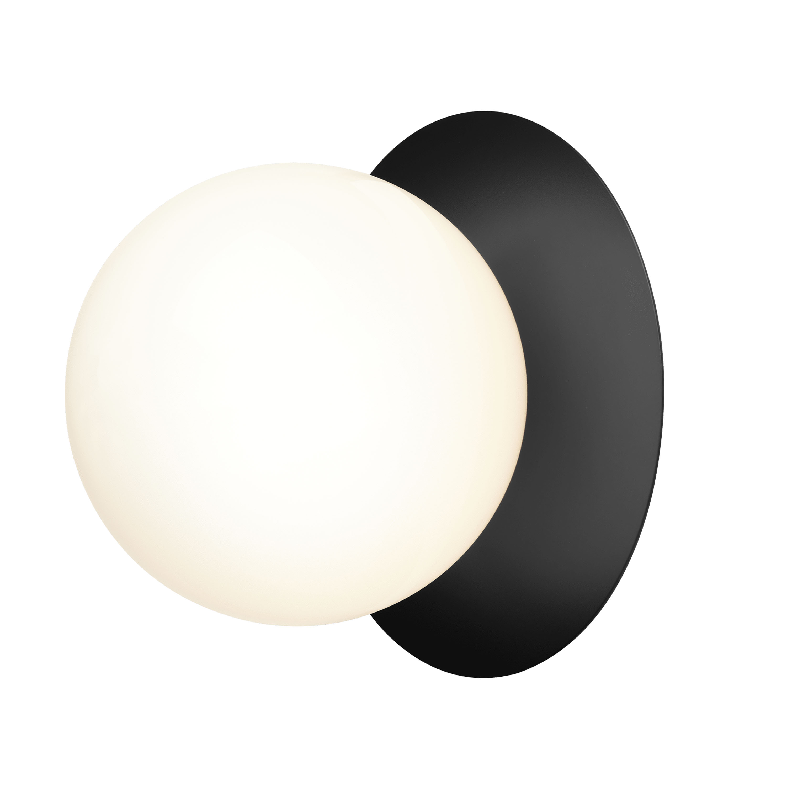 Nuura Liila 1 Vägg-/taklampa Black/Opal Large