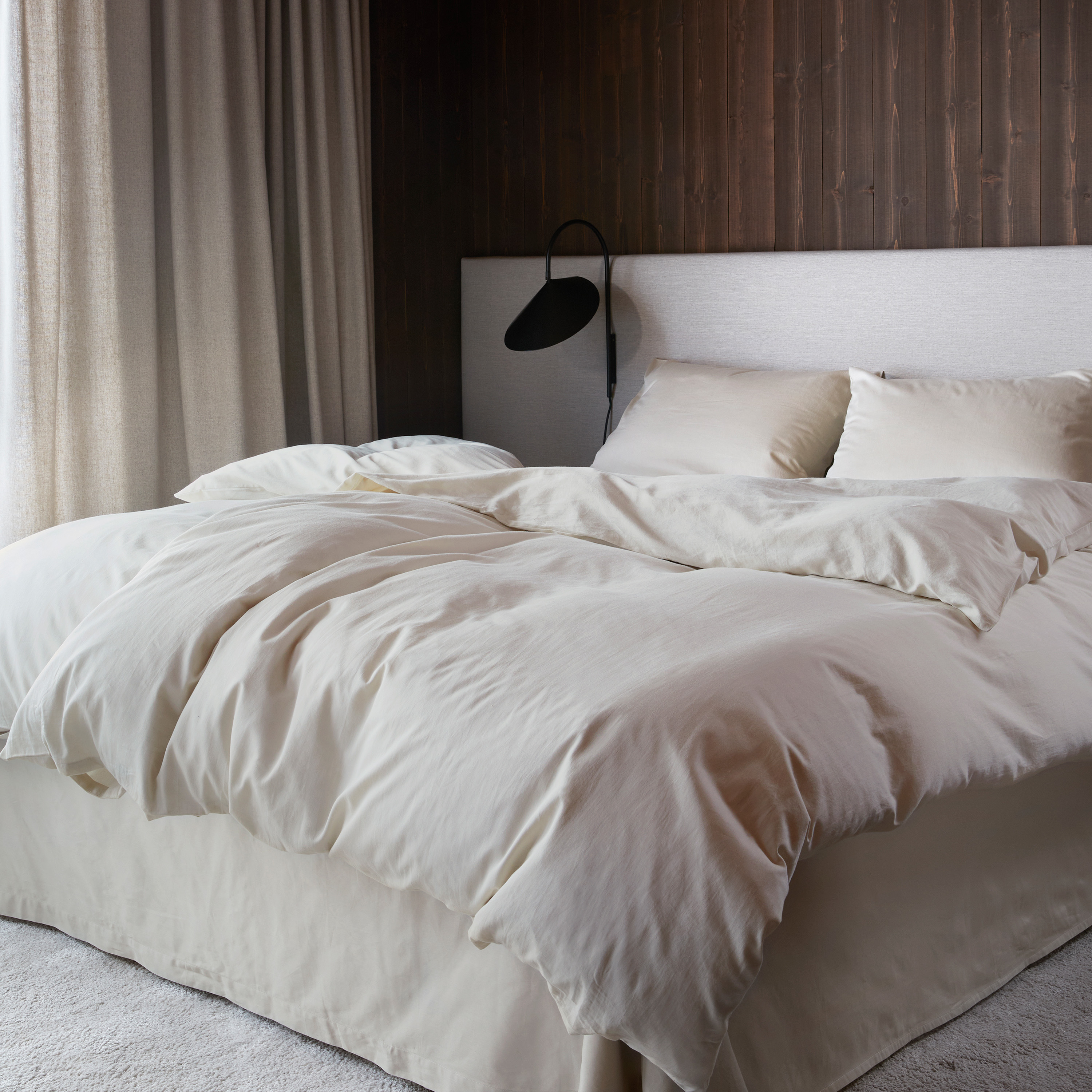 Høie Harmoni Formsydd Laken Elfenben 180x200