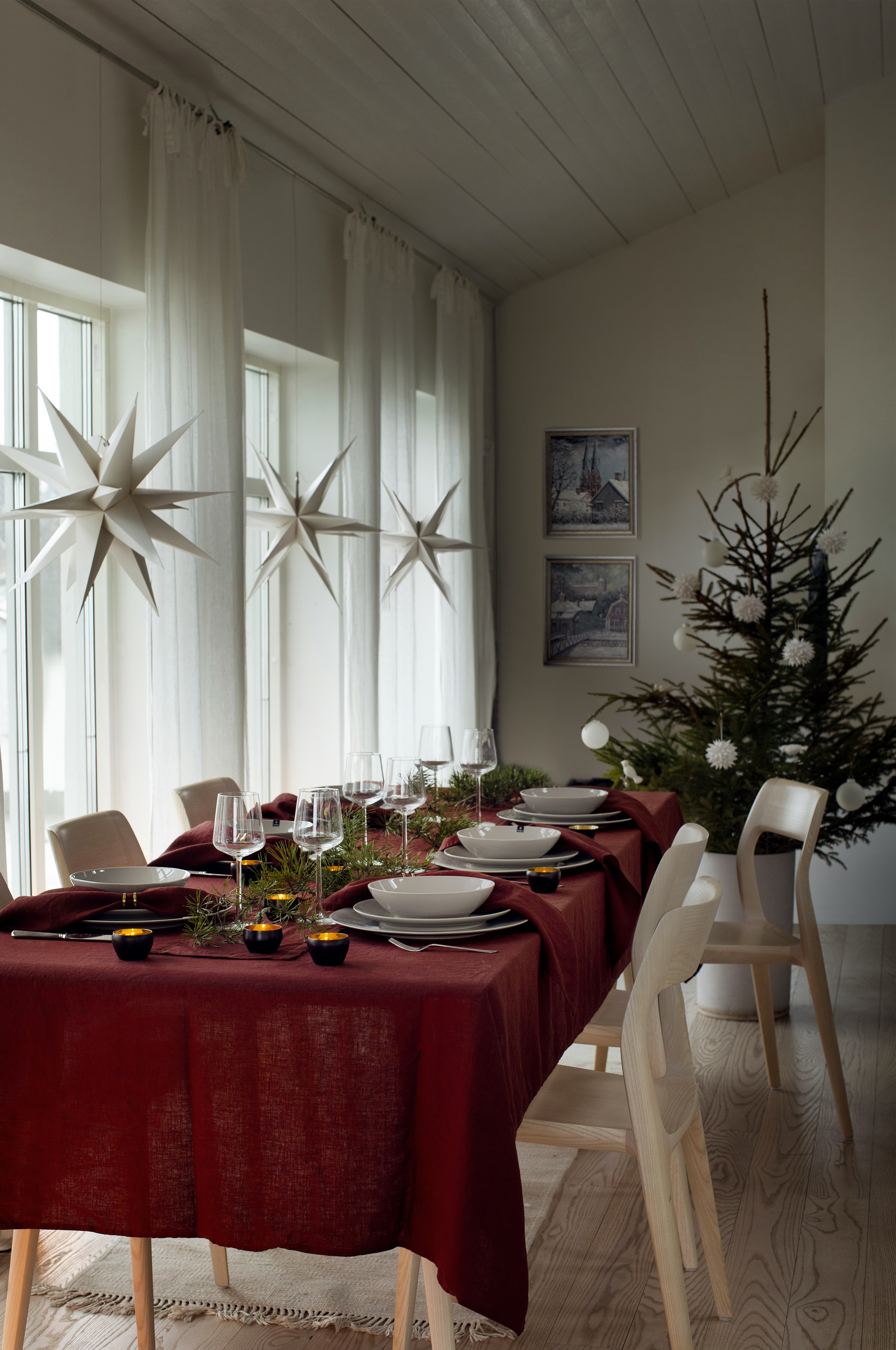 Himla Sunshine Serviett Lingonberry 4-pakning