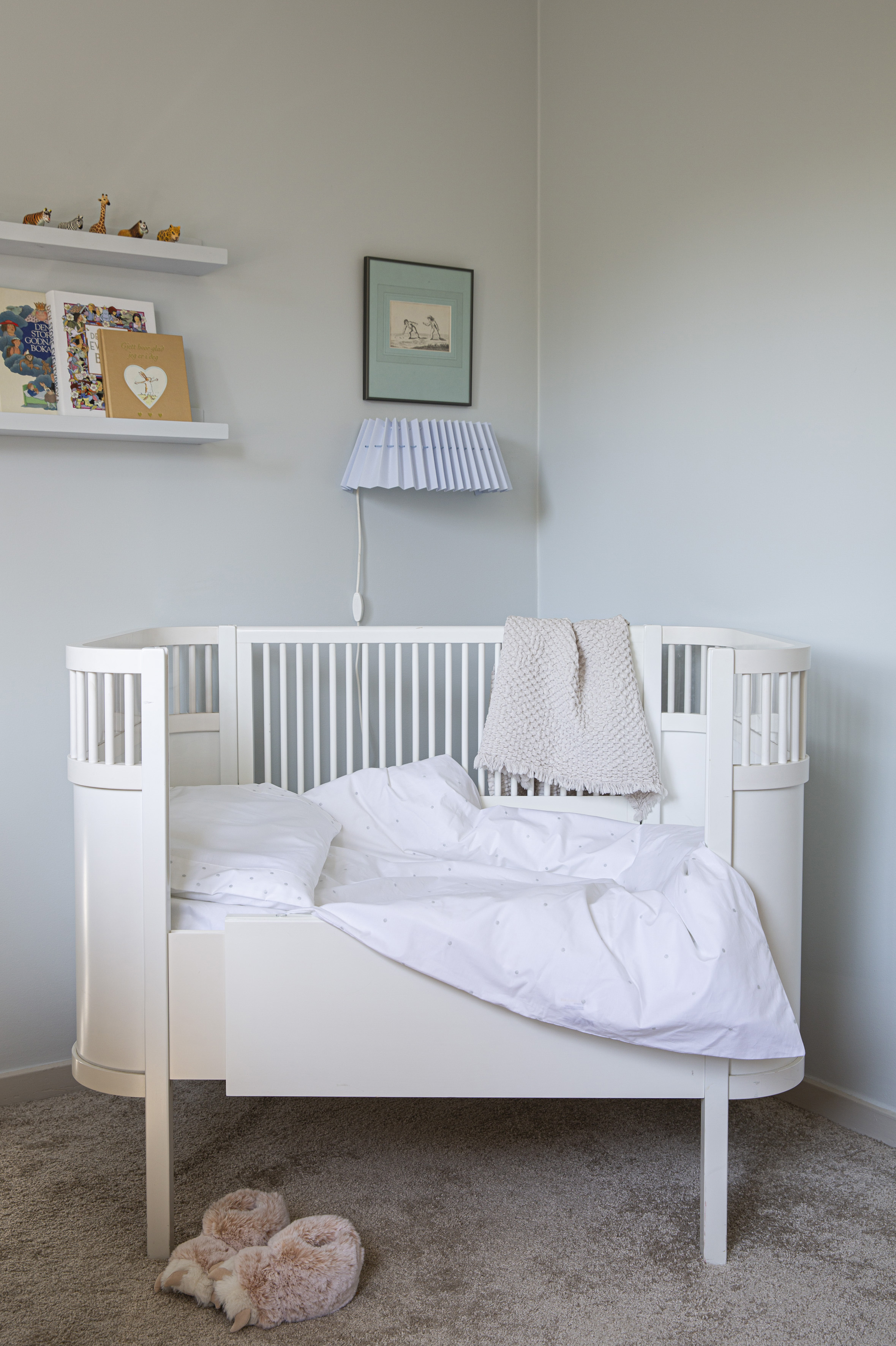 Mille Notti Bello Baby Dynetrekk ECO Lysegrå Sprinkelseng