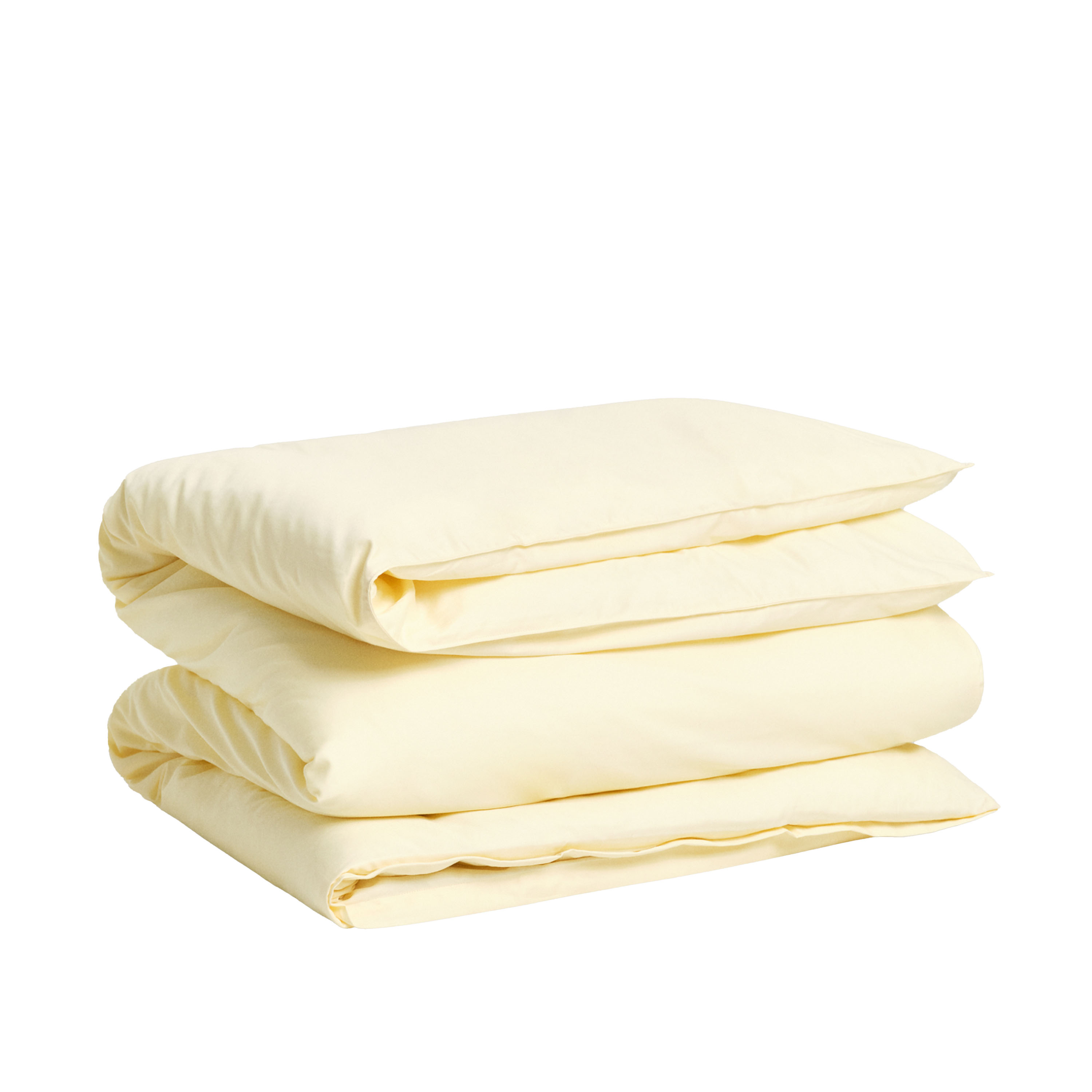 Sateen Bettbezug Vanilla Yellow Einzelbett