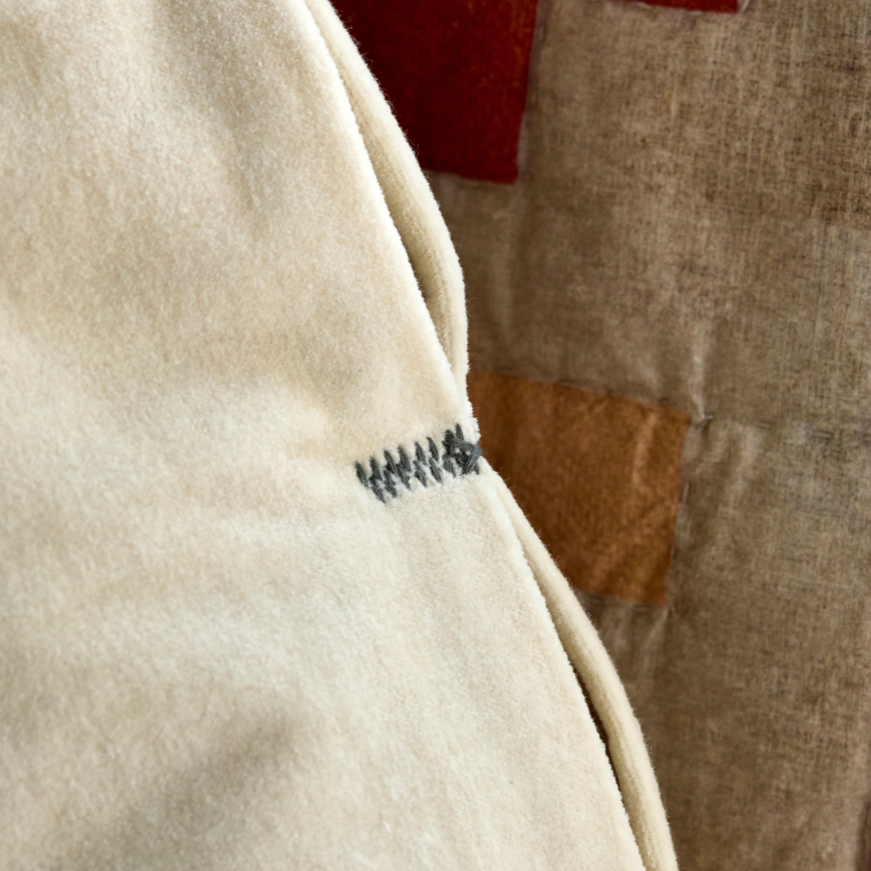 House Doctor Velour Kissenbezug Sand 50x50