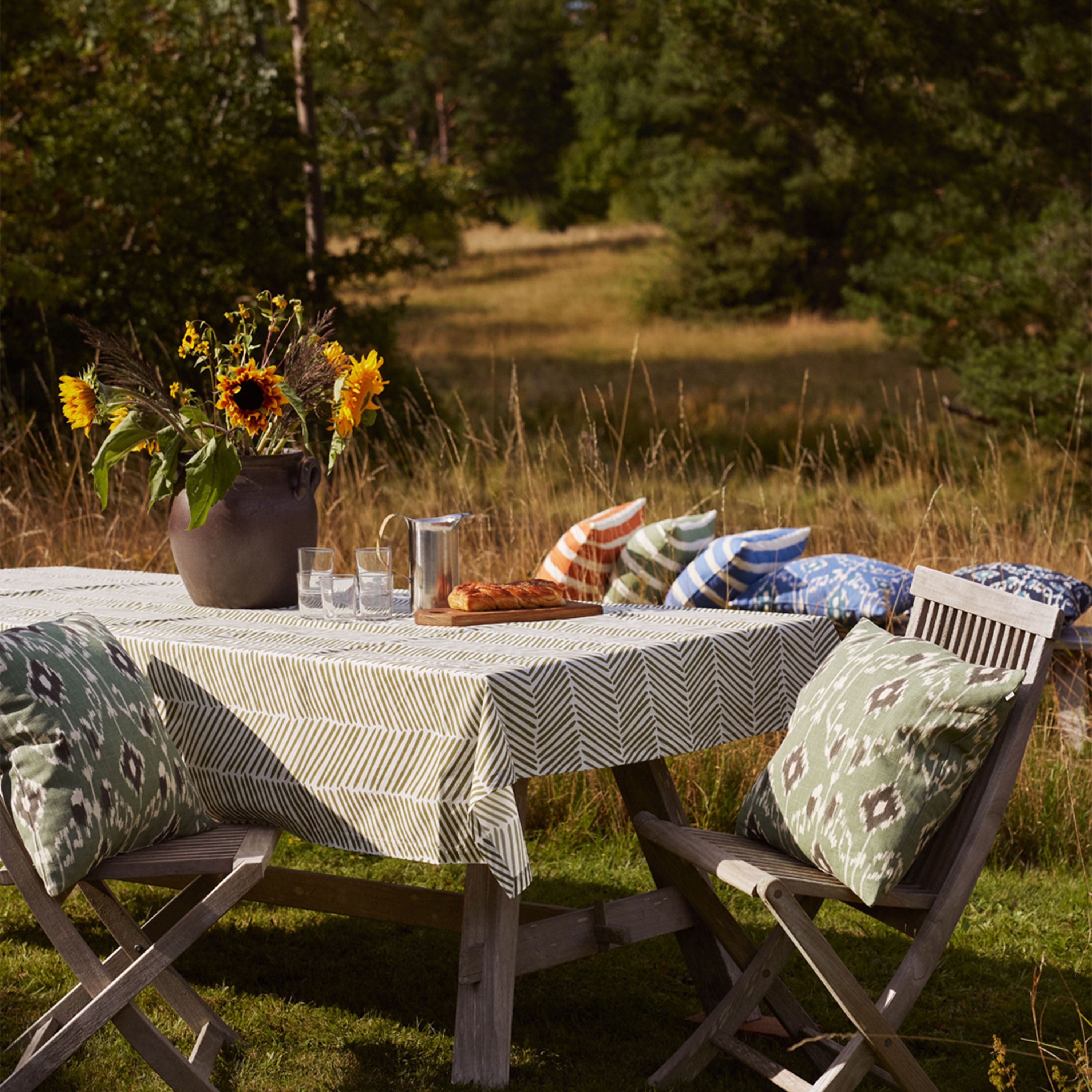 Chhatwal &amp; Jonsson Kochi Outdoor Pyntepute Sage/Grey 50x50