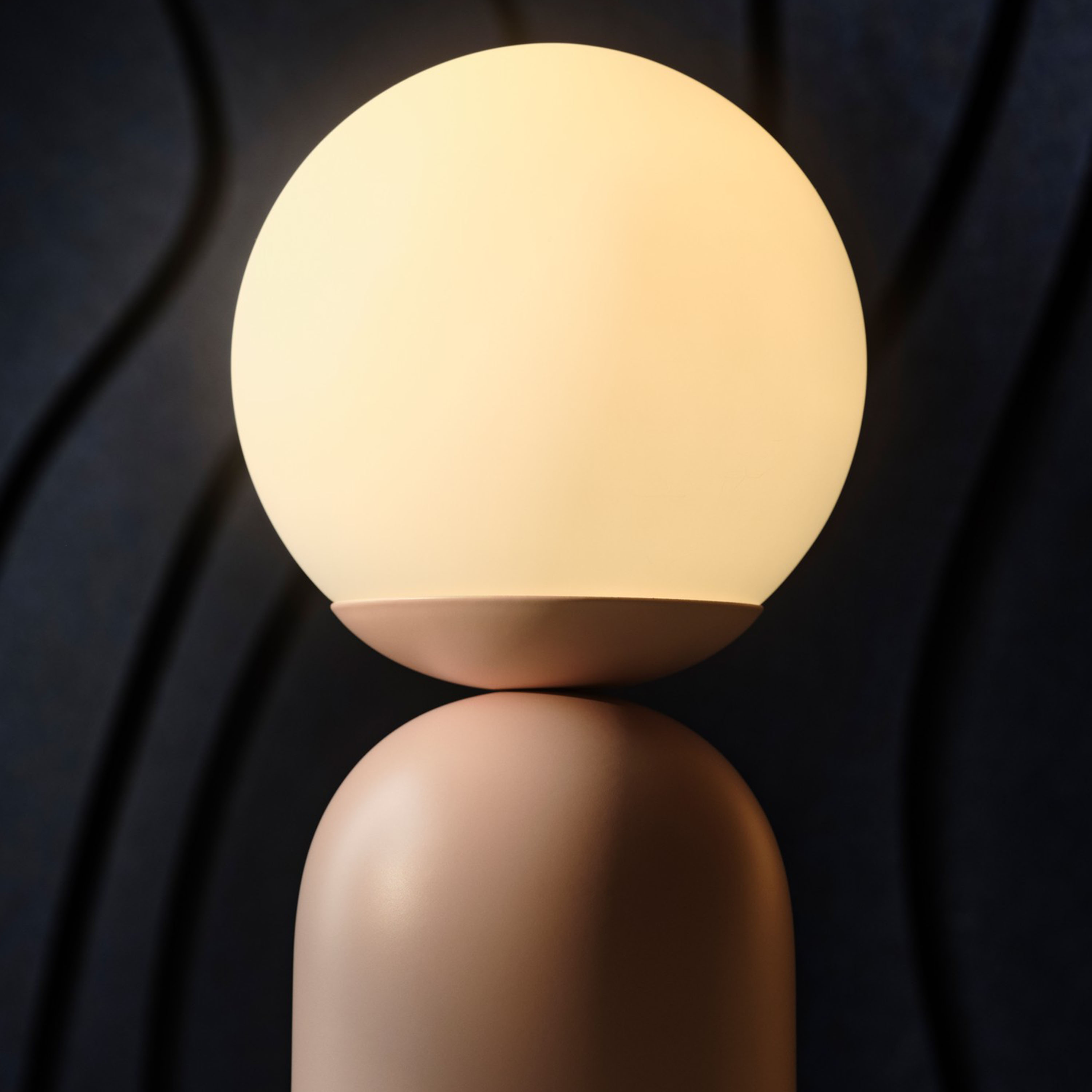 Nordlux Notti Bordlampe Pudderrosa 34cm