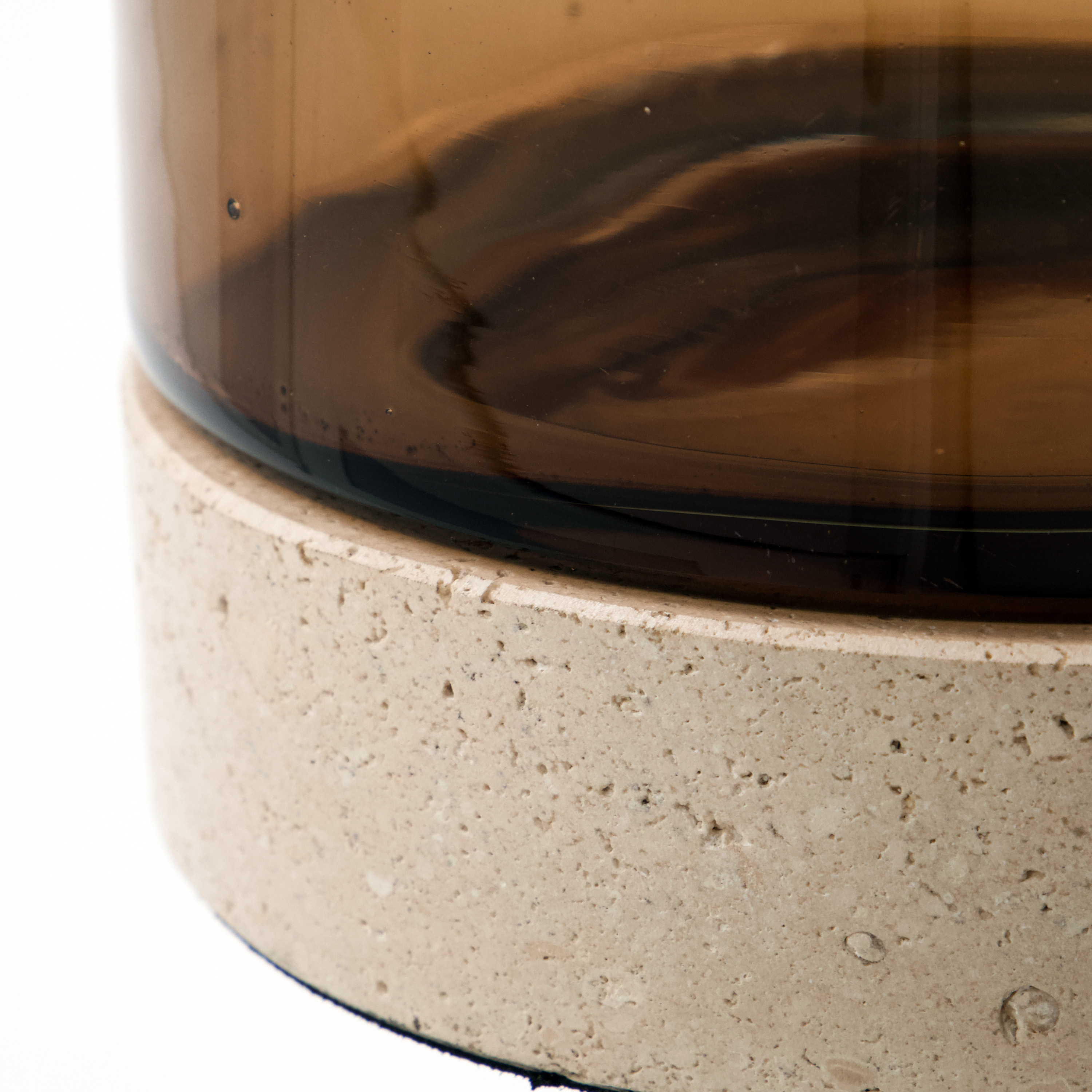 House Doctor Rivo Lysestake Travertin Brun 17cm