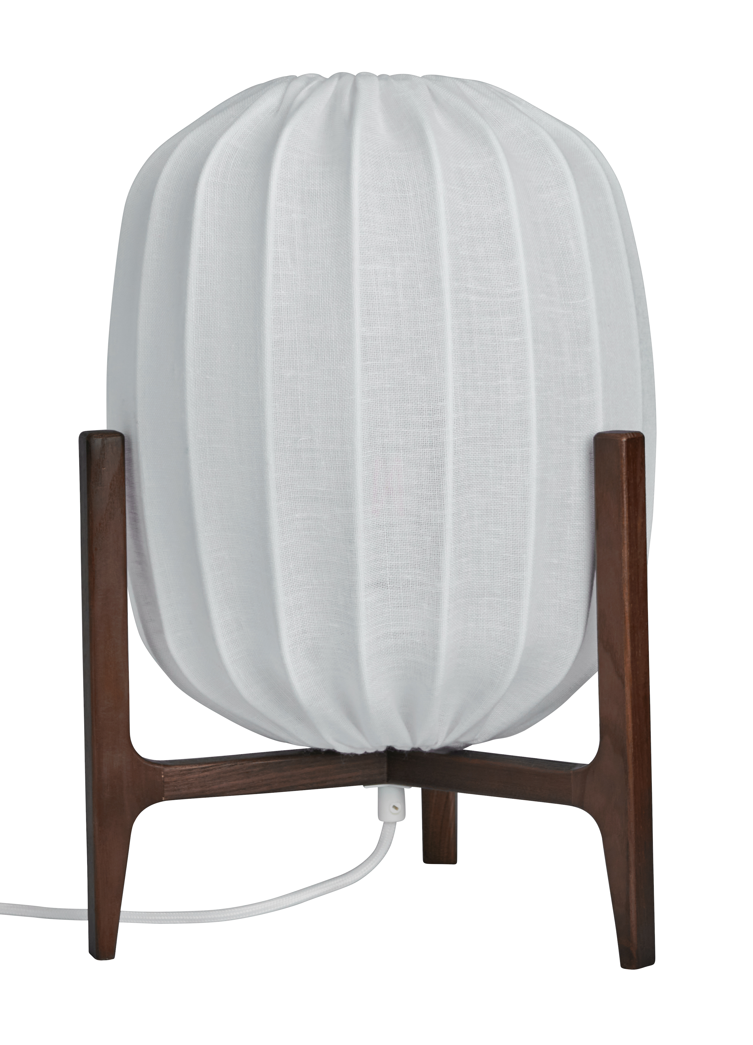 Watt & Veke - Prisma Pöytävalaisin Dark Ash/White 41cm Valkoinen - Trä & Linne - Pöytävalaisimet