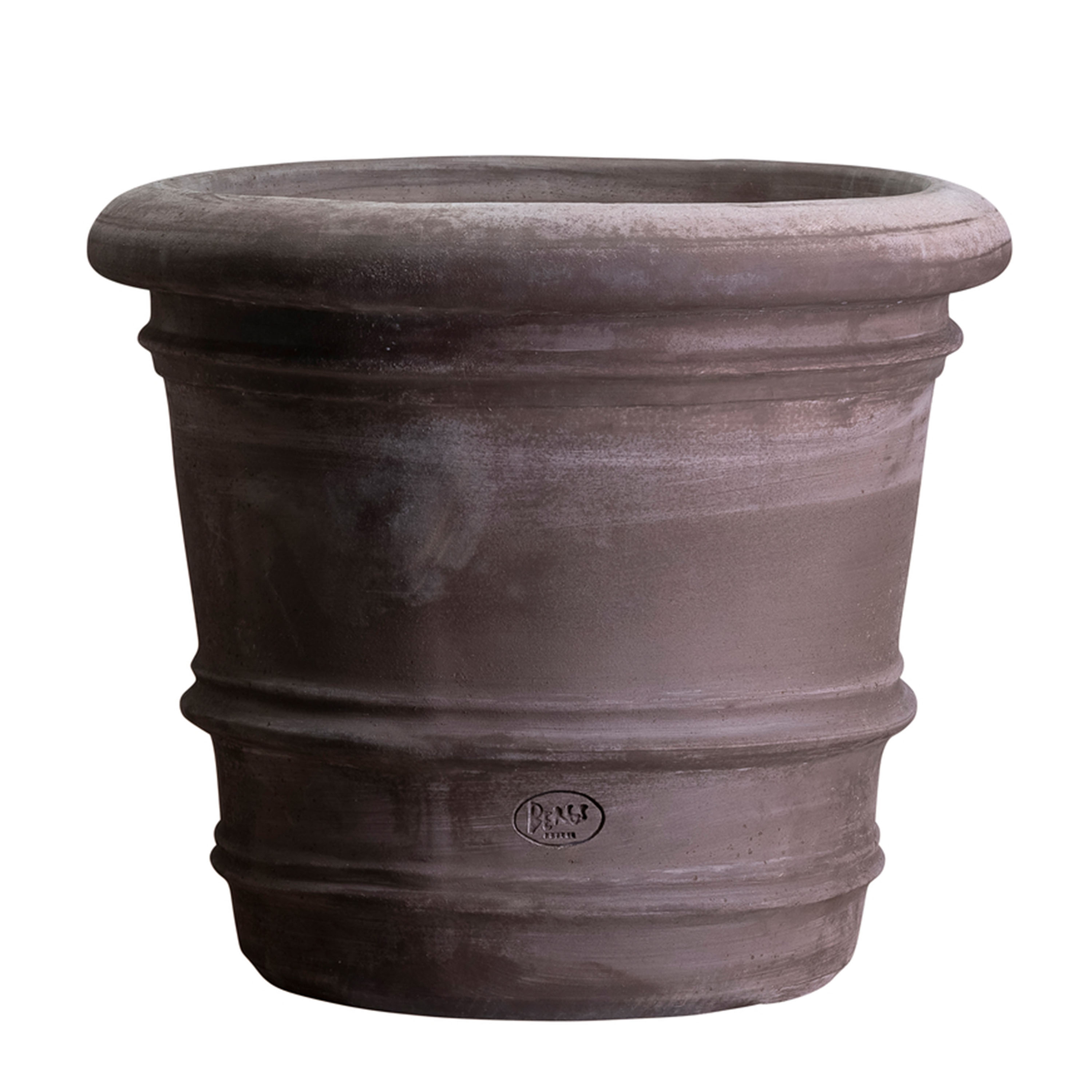Bergs Potter - Lucca Topf Raw Grau Terrakotta Ø60 - Töpfe