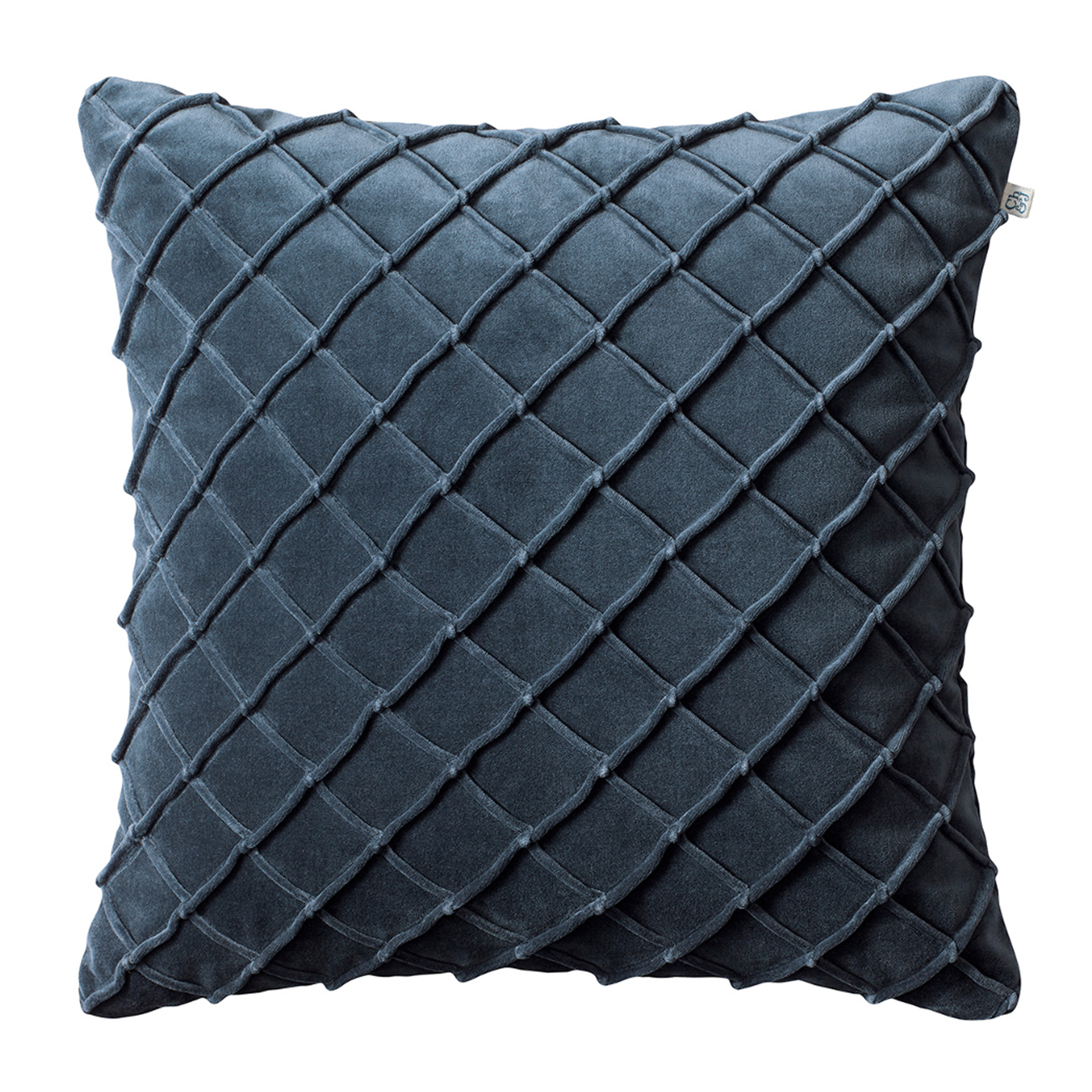 Deva Kuddfodral Sammet Sea Blue 50x50