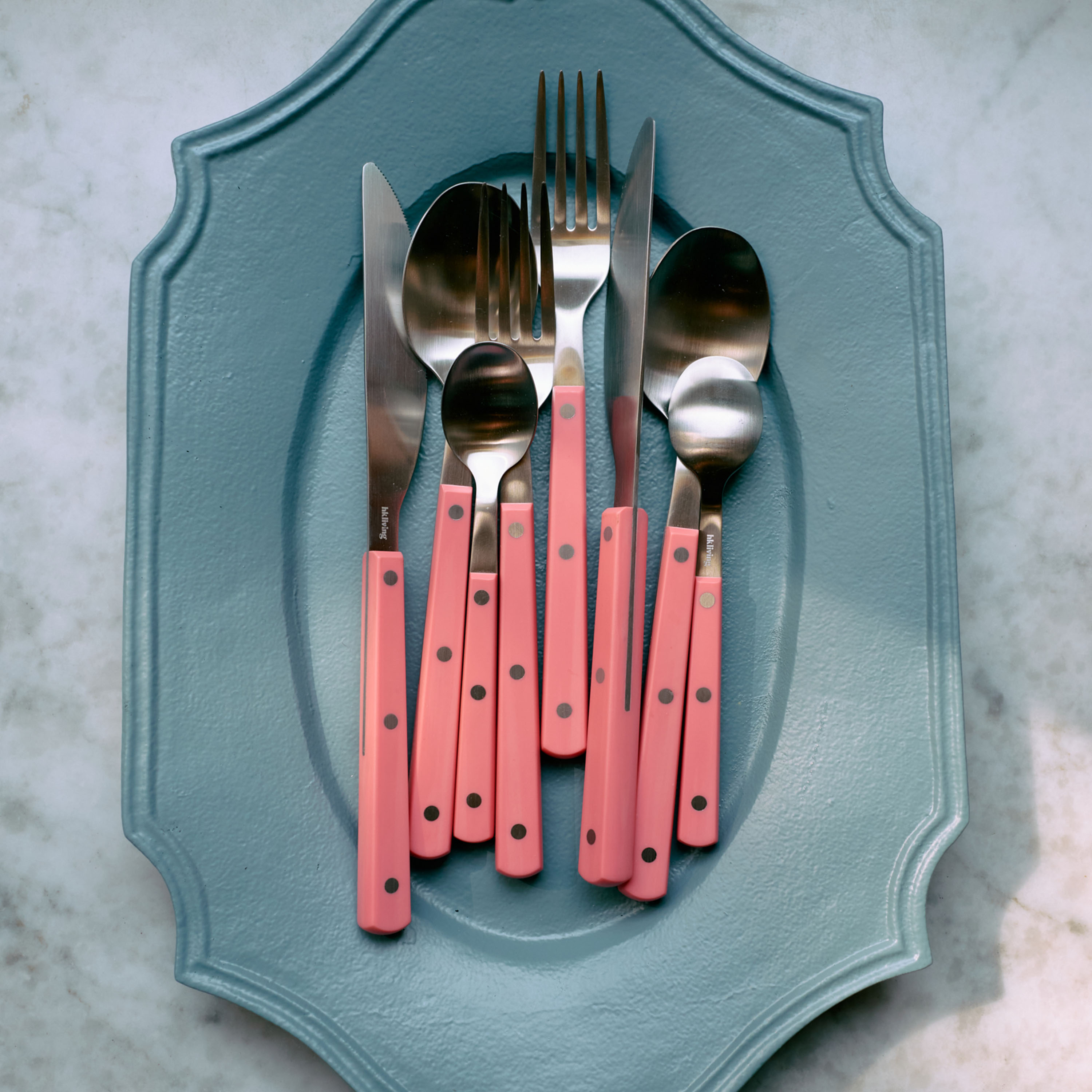 HKliving New Classics Serveringsbricka Soft Blue 35x24