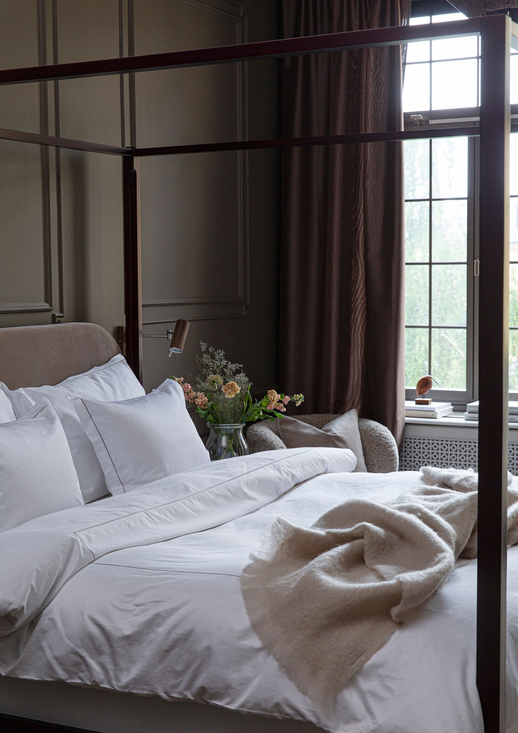 Mille Notti Senzo Pläd Mohair Offwhite 130x170