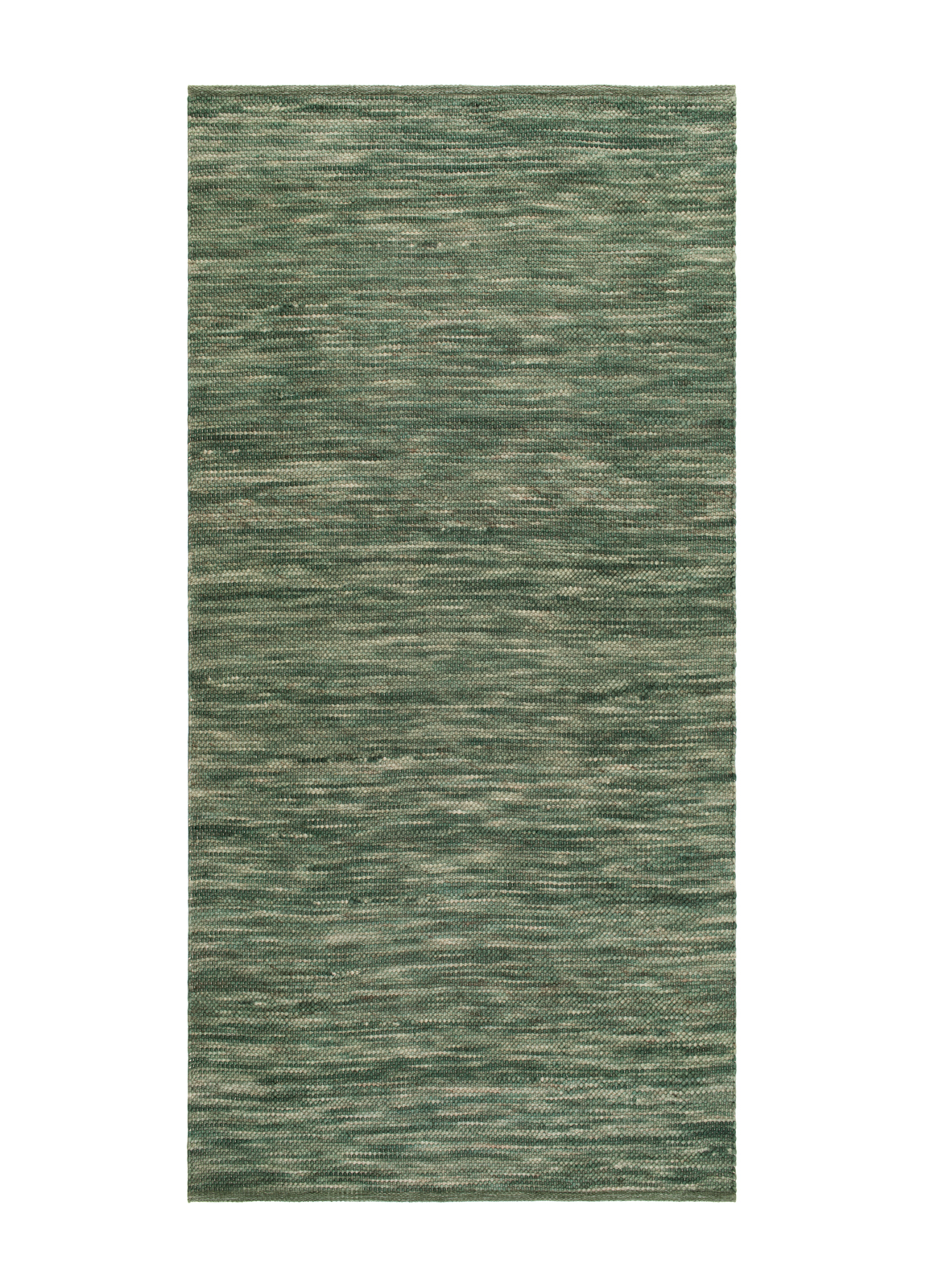 Hanoi Ull Gångmatta Grönmelange 75x150