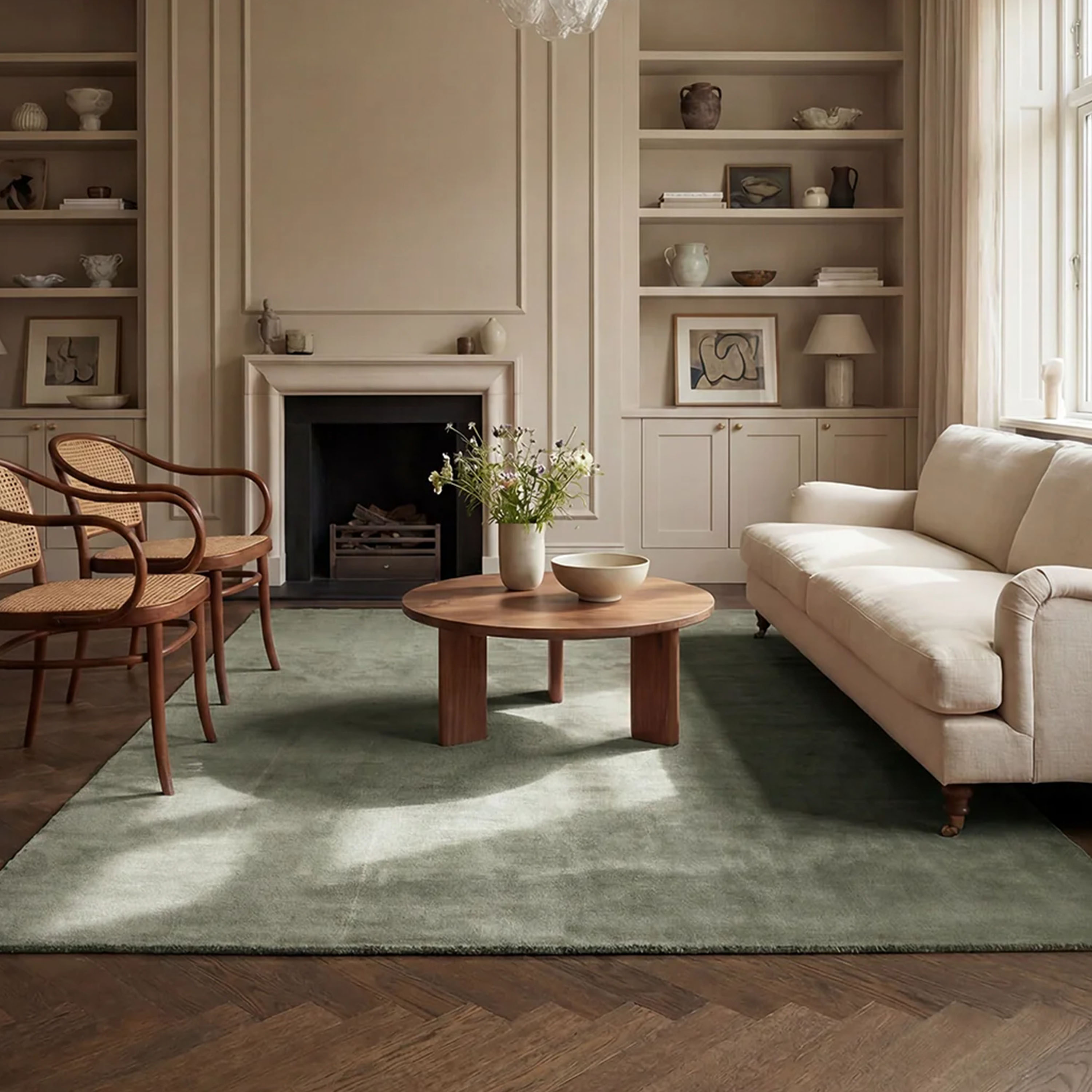 Classic Collection Solid Ullteppe Grønn 300x400