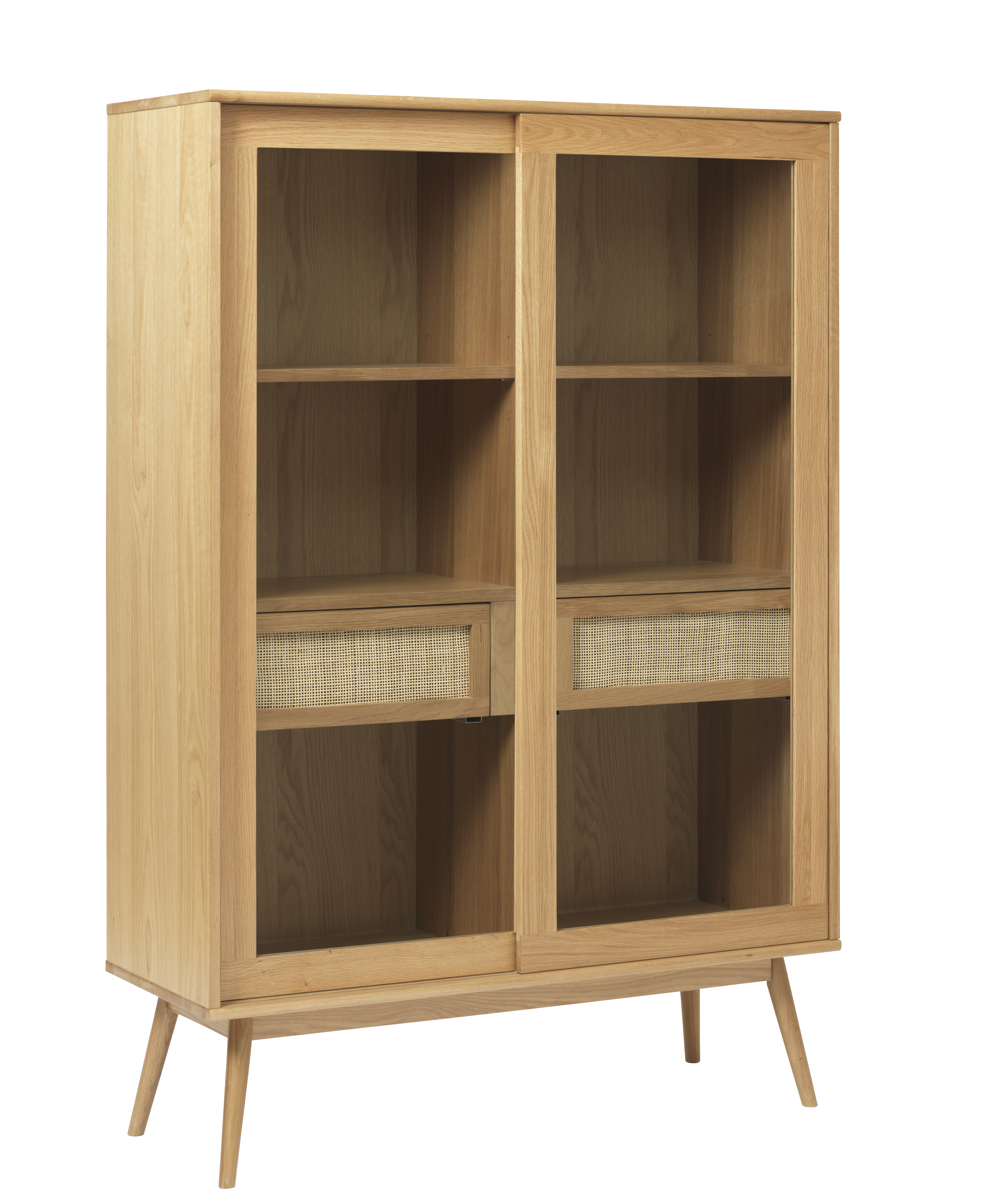 Nordic Home Sofia Vitriinikaappi Natural Oak 160cm