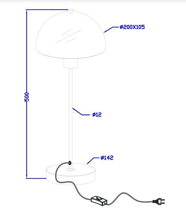 Herstal Vienda Bordslampa Autumn Leaf
