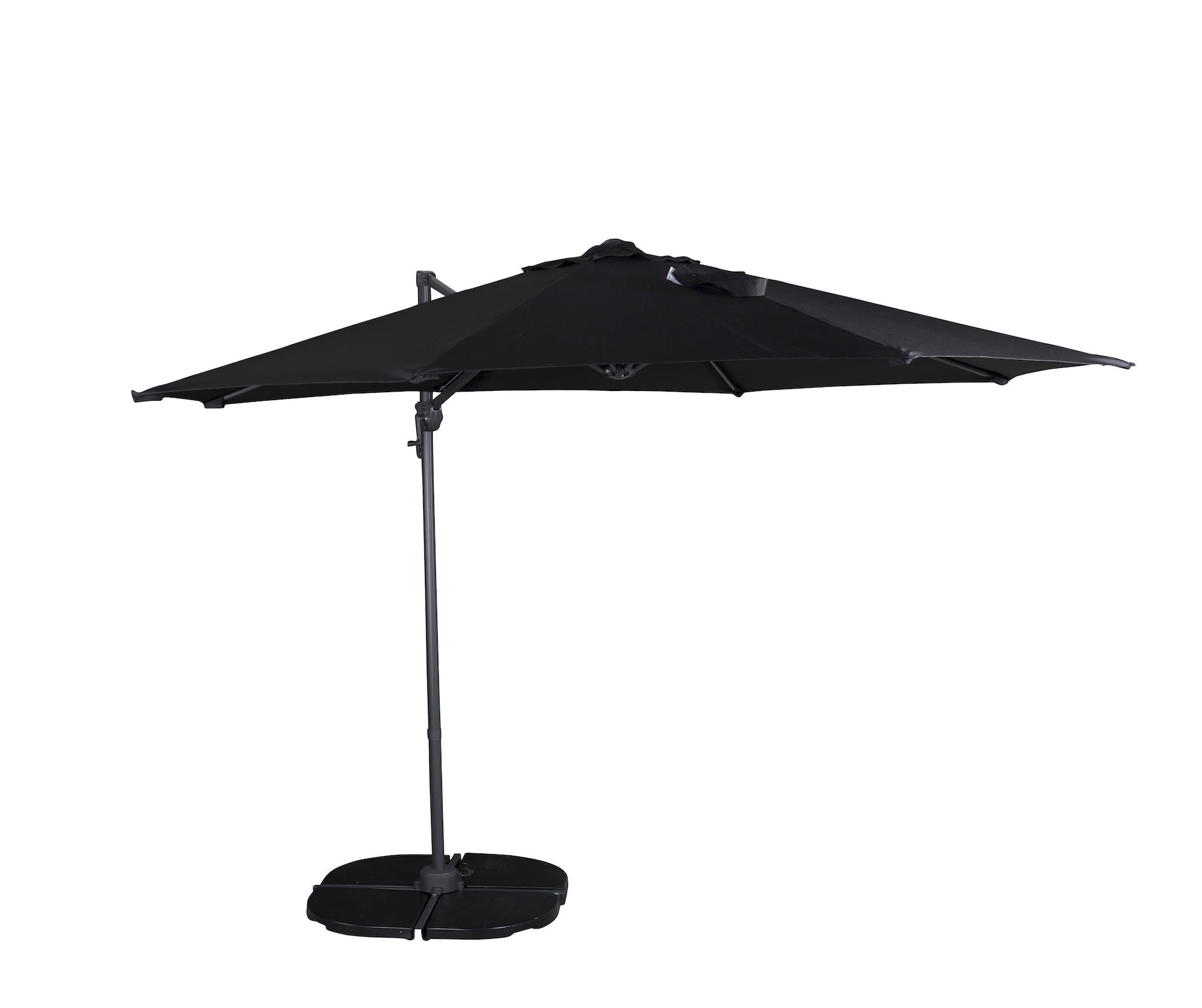 Leeds Hängparasoll Svart 300cm