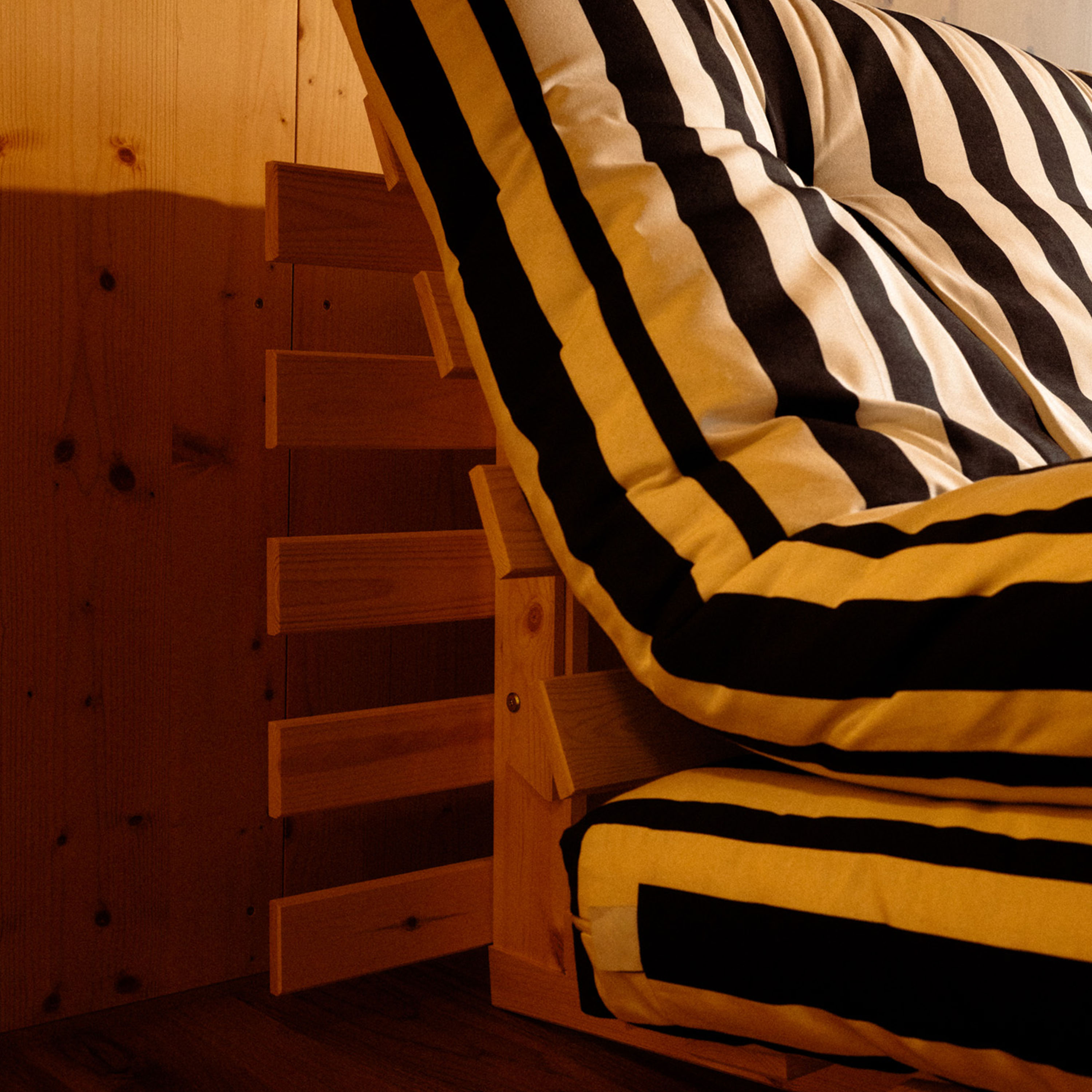 Karup Design Roots Bäddsoffa Natur/Black White 160cm