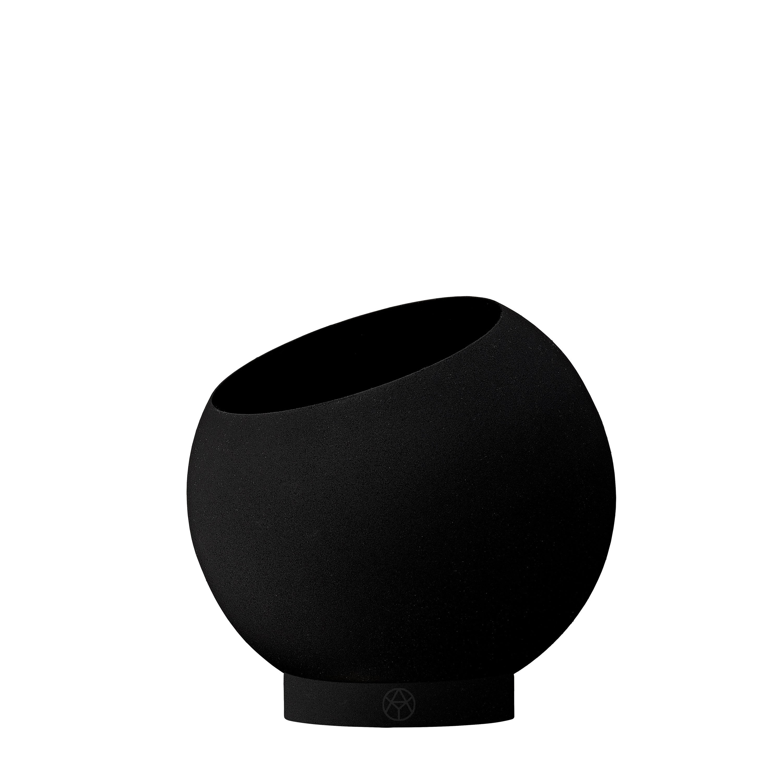 AYTM - Globe Blumentopf Black Ø17 - Schwarz - Töpfe