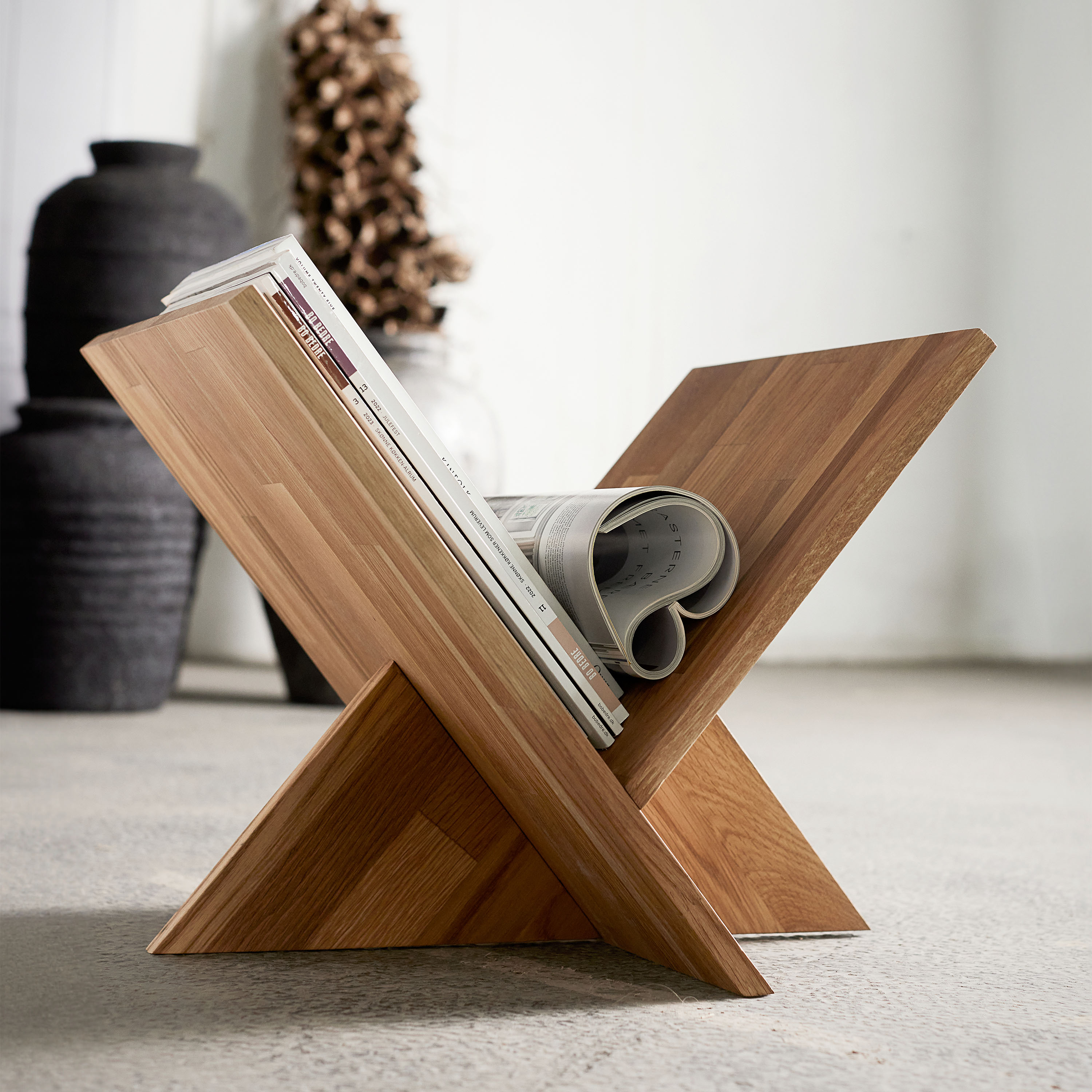 Muubs Ottawa Zeitungsständer Nature Oak 41x34