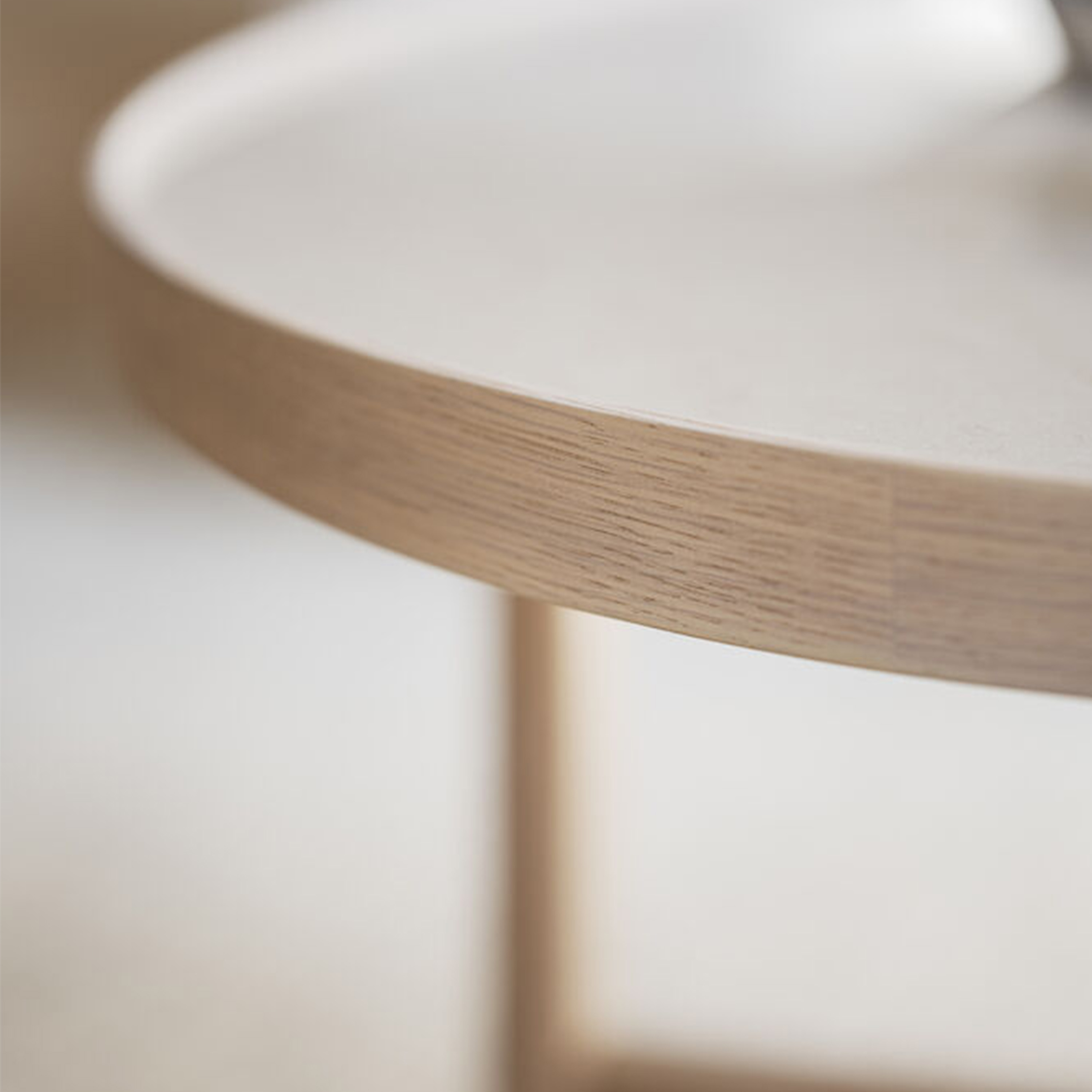 Rowico Home Marsden Couchtisch Beige/Weißpigmentiert Ø60