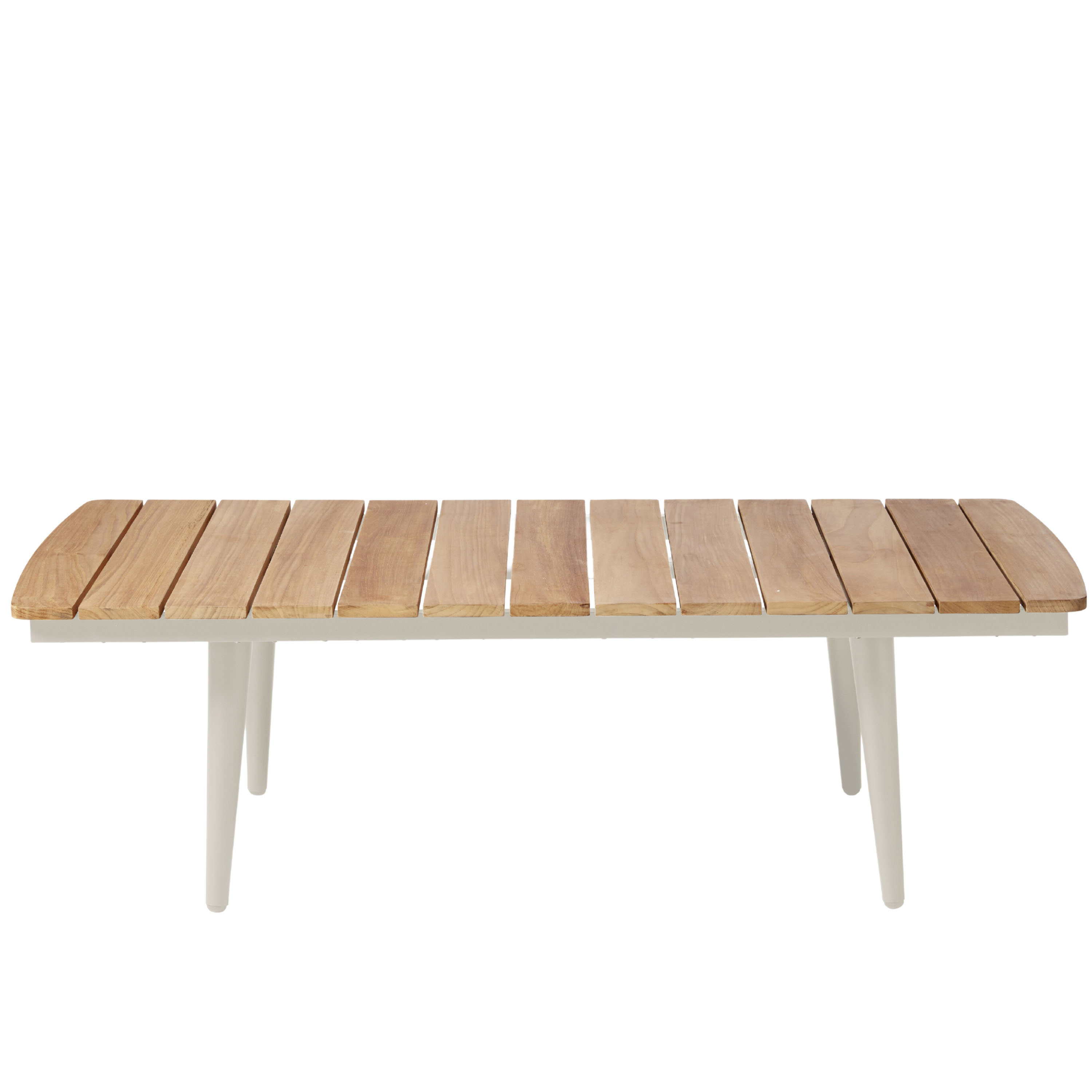 Rio Sofabord Sandy Grey/Teak 120x60