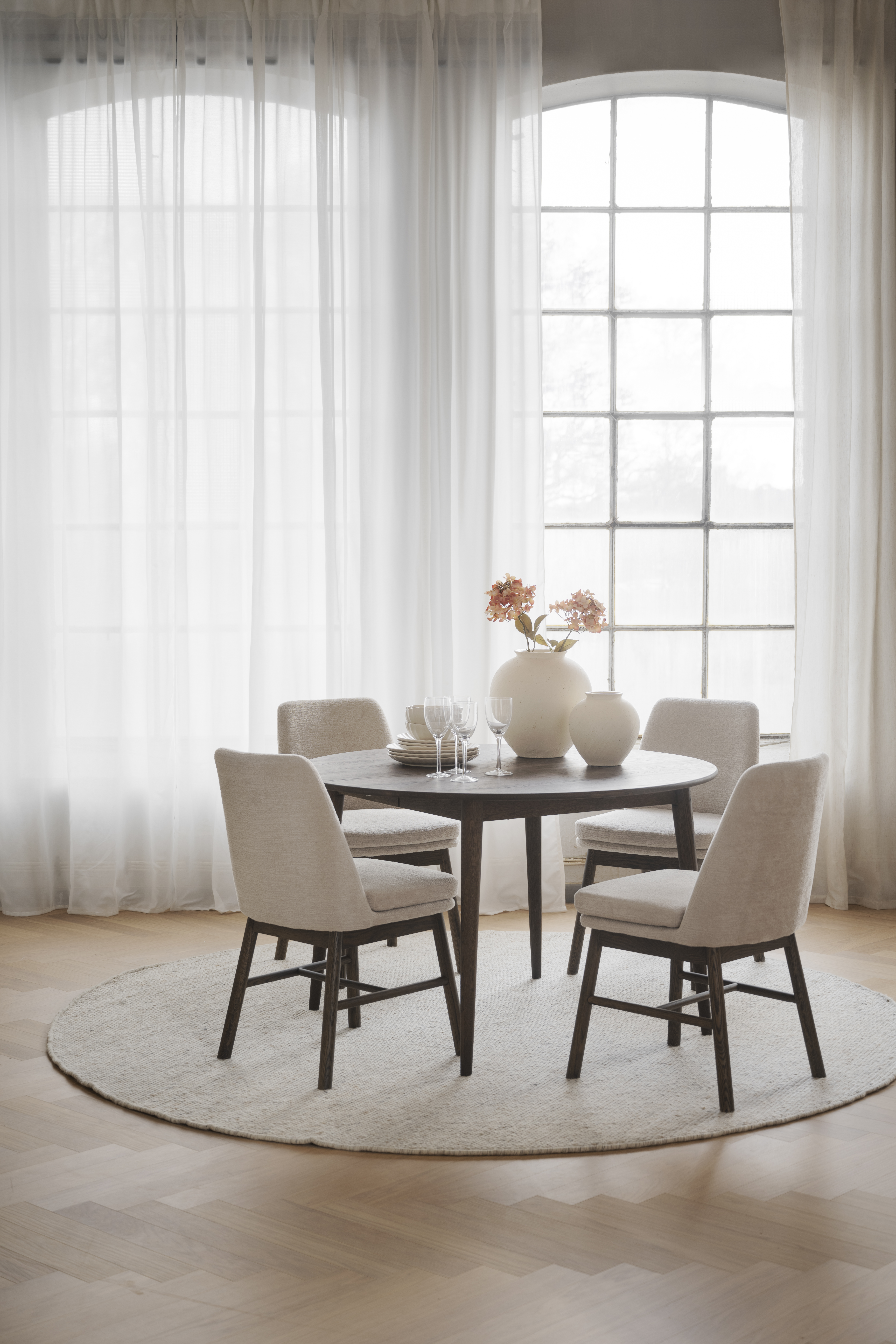 Rowico Home Amesbury Esszimmerstuhl Hellbeige/Braun