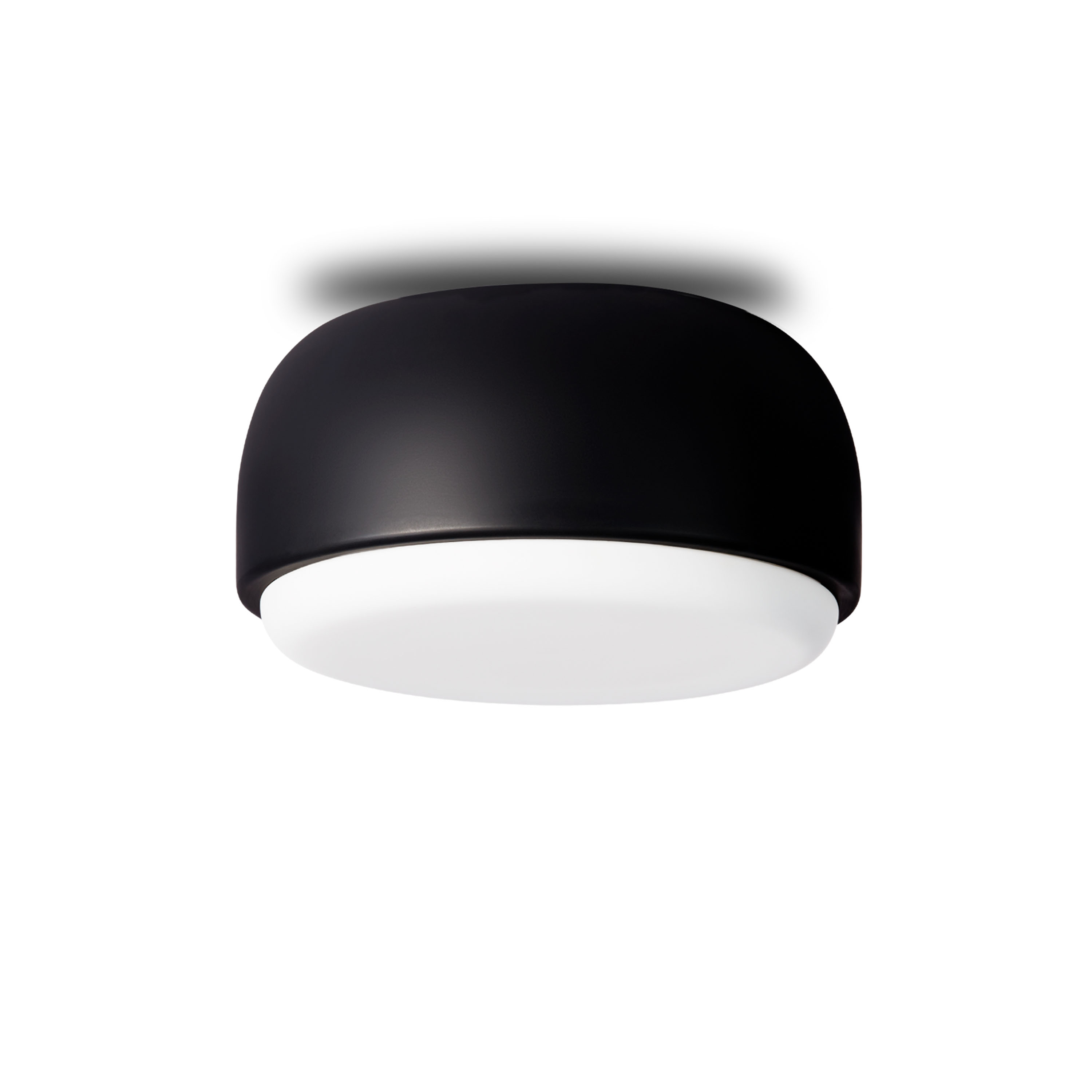 Over Me Plafond Black Matt Ø20