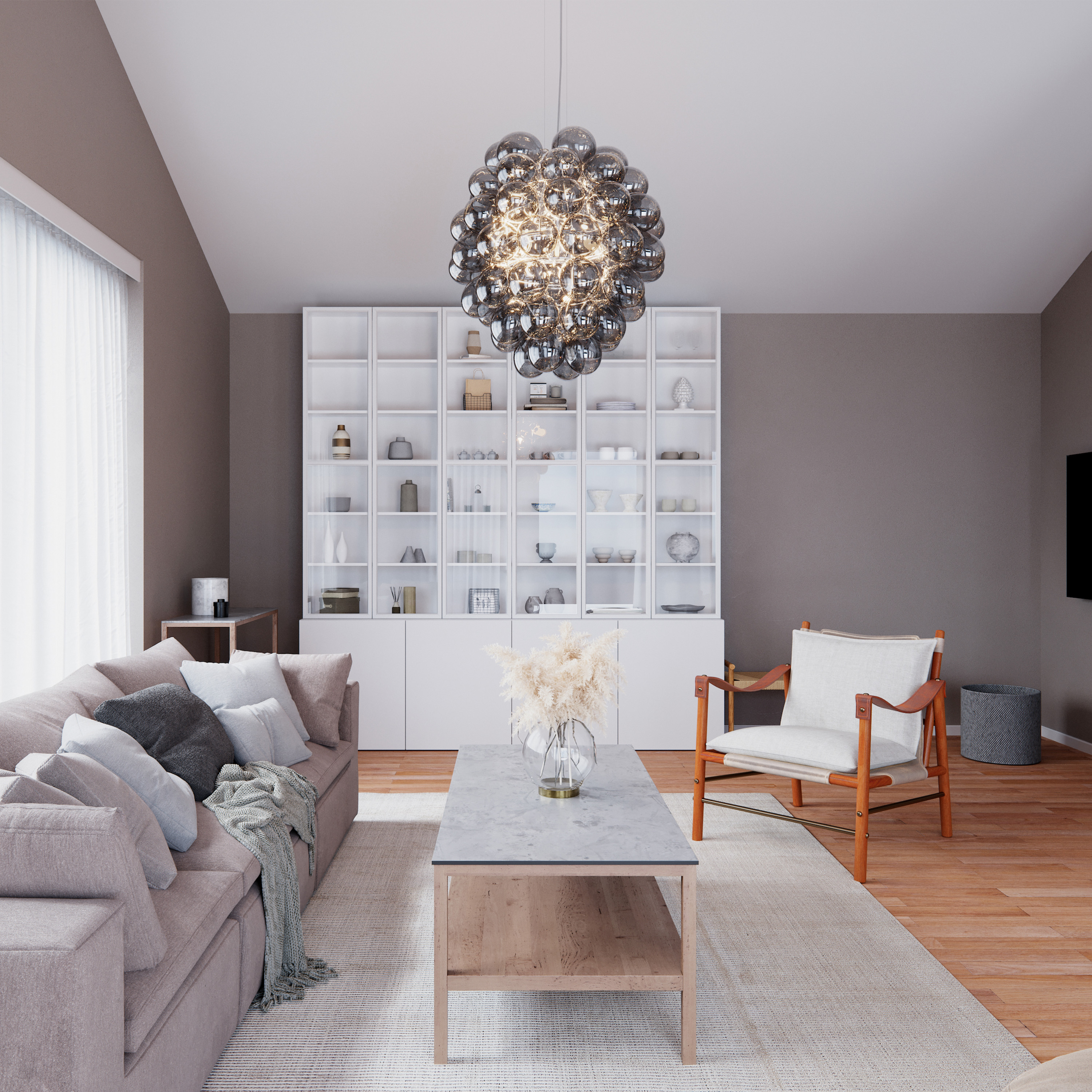 By Rydéns Deluxe Taklampa Grå Ø64