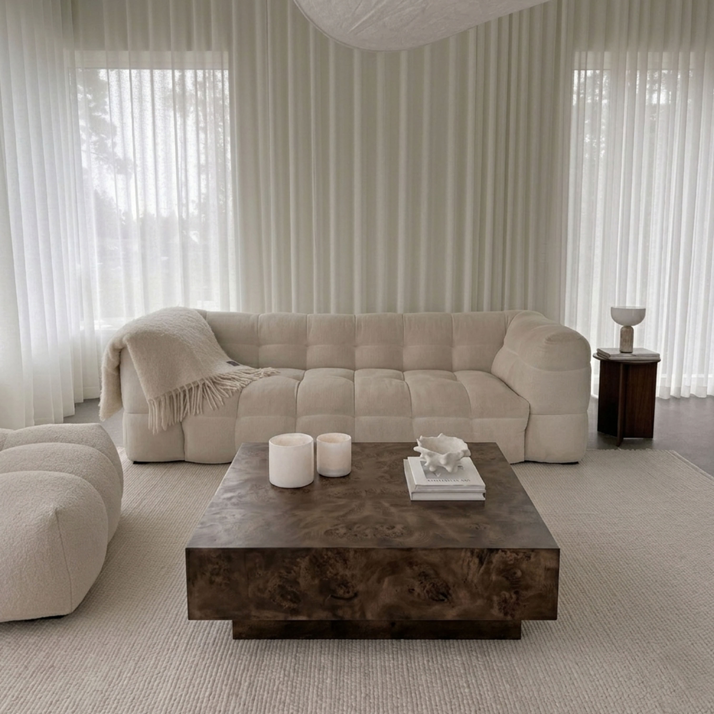 Sleepo Collection Poppy Salongbord Brunbeiset Poppel 90x90