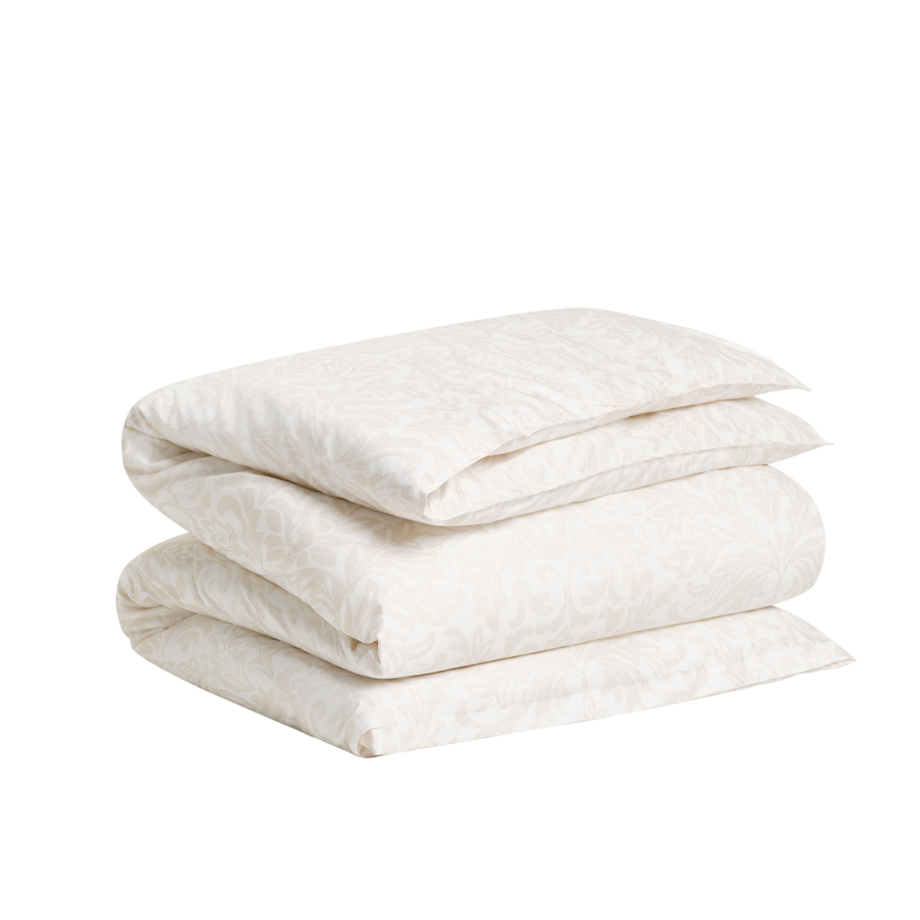 Leaf Medallion Print Dynetrekk Oat Beige 150x210