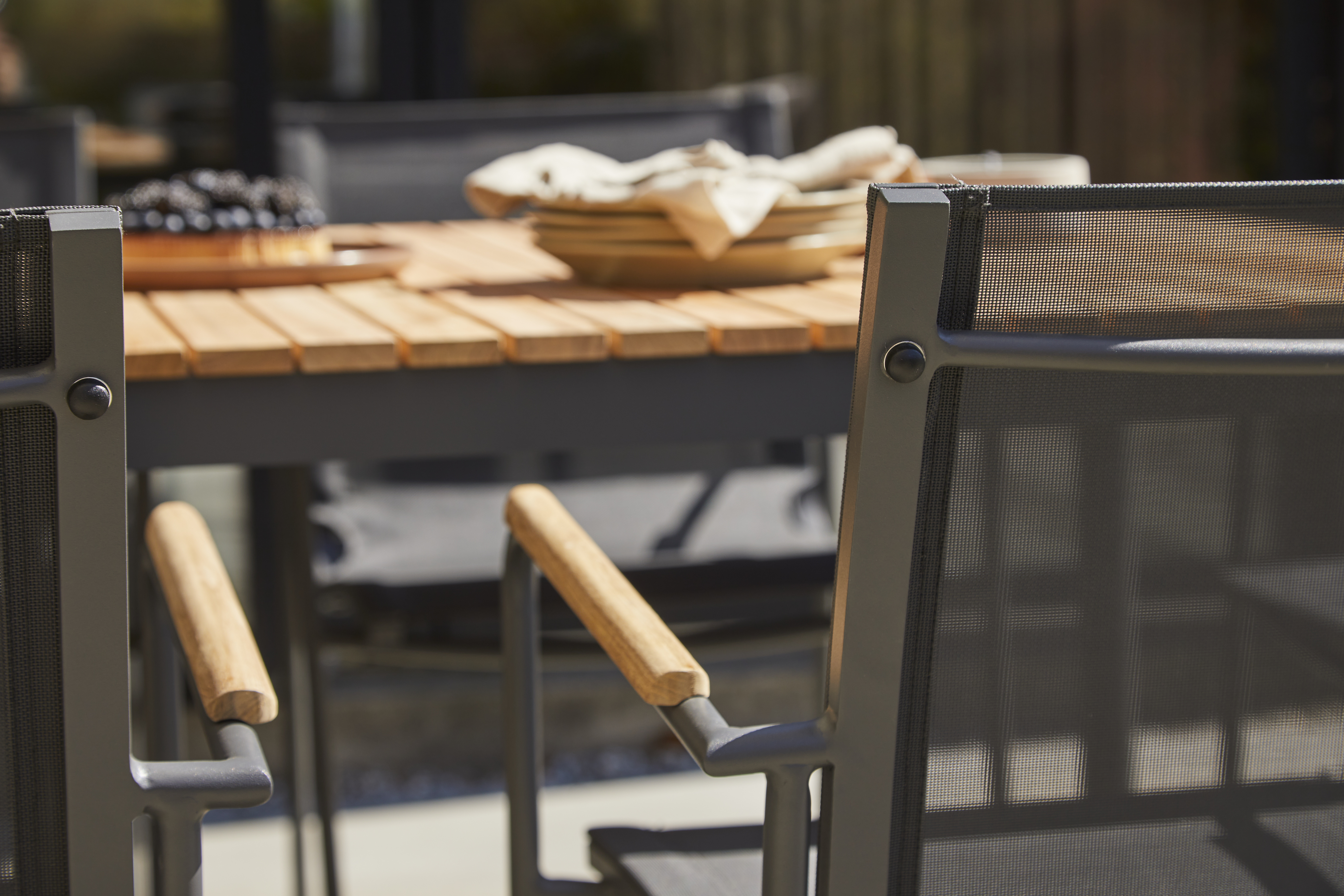 Cinas Mood Classic Lenestol Textilene Antrasitt