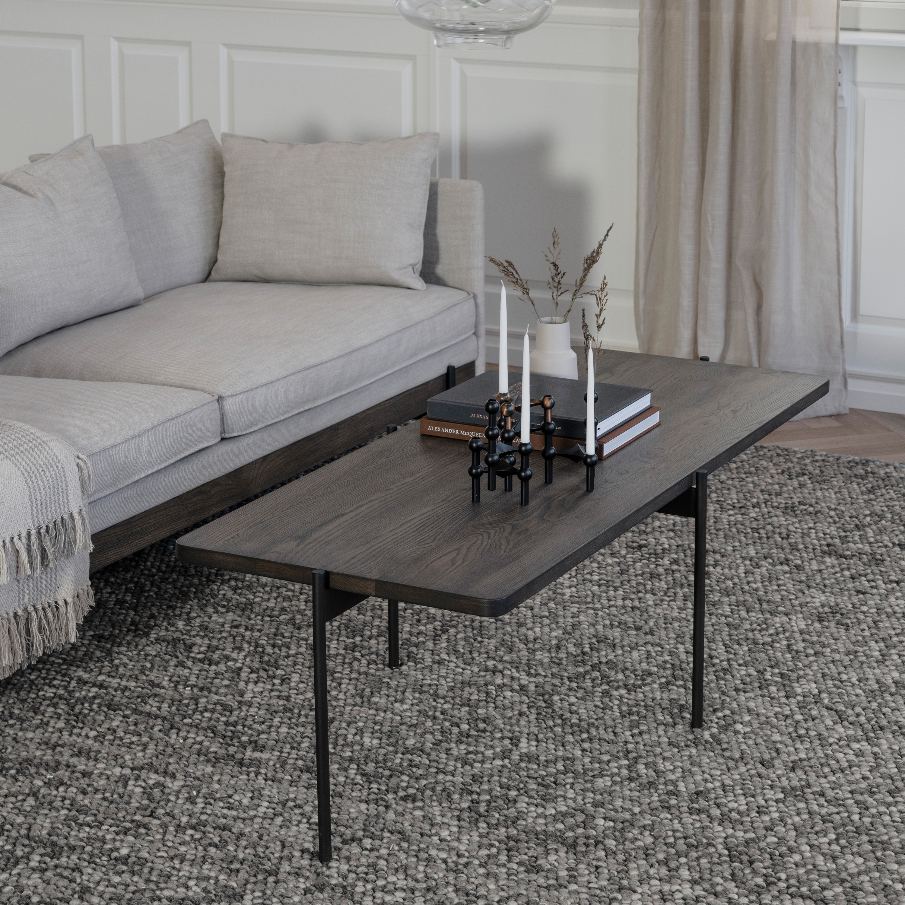 Rowico Home Shelton Soffbord Brun/Svart 145x60cm