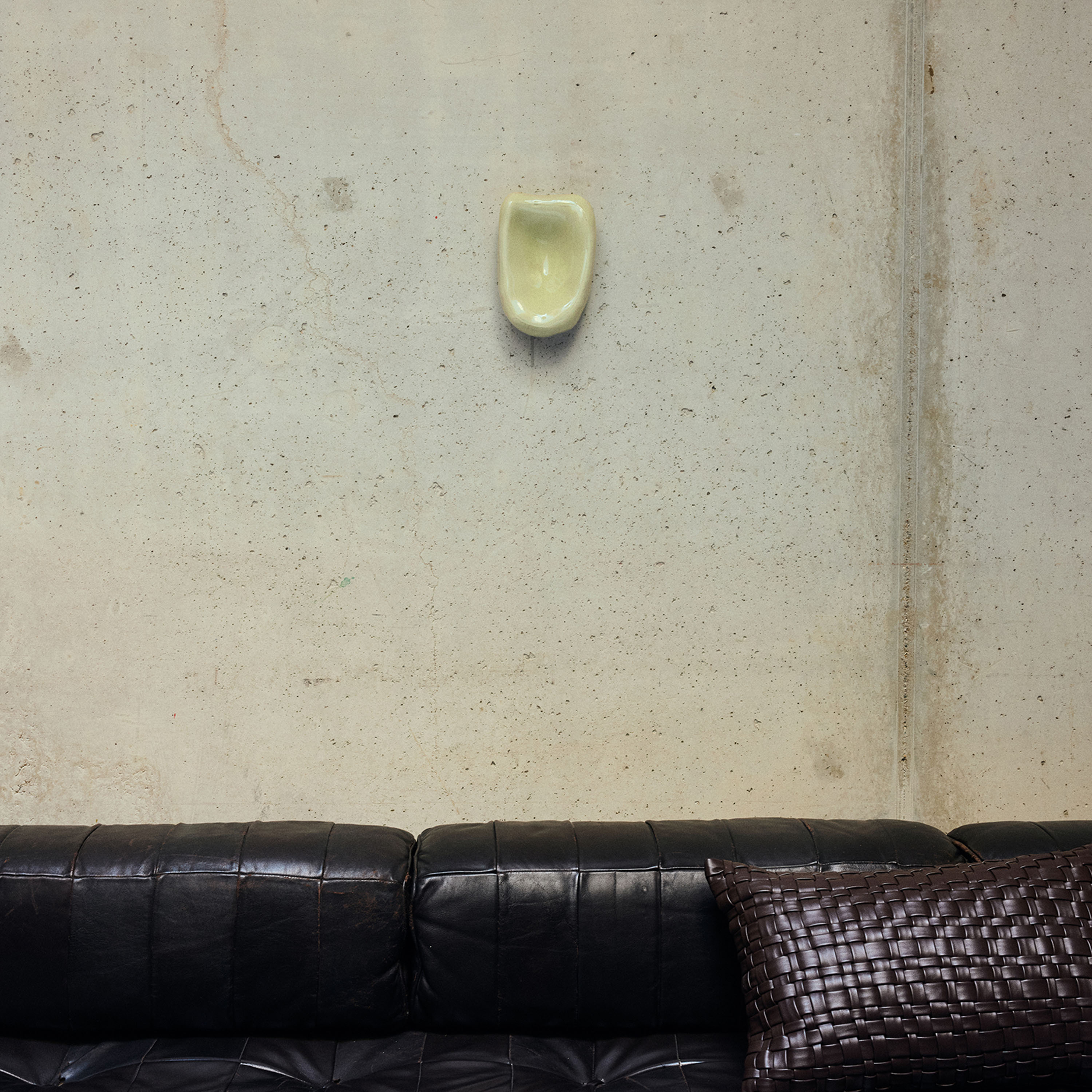 HKliving Glass Väggskulptur Pebble 18x12