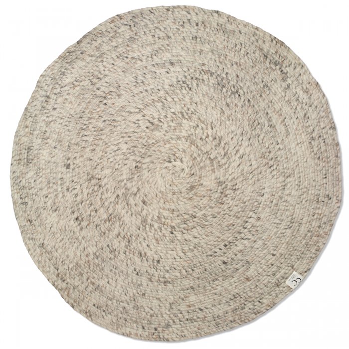 Merino Rund Ullmatta Natural Beige Ø200cm