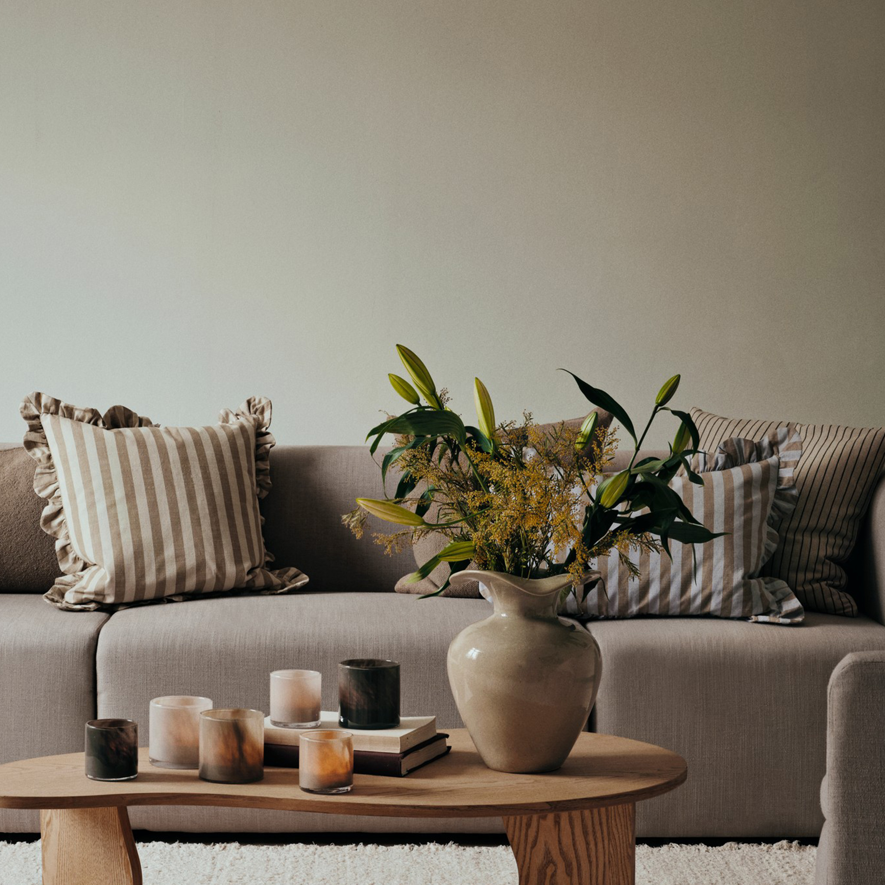 Broste Copenhagen Ina Kuddfodral Brown 50x50