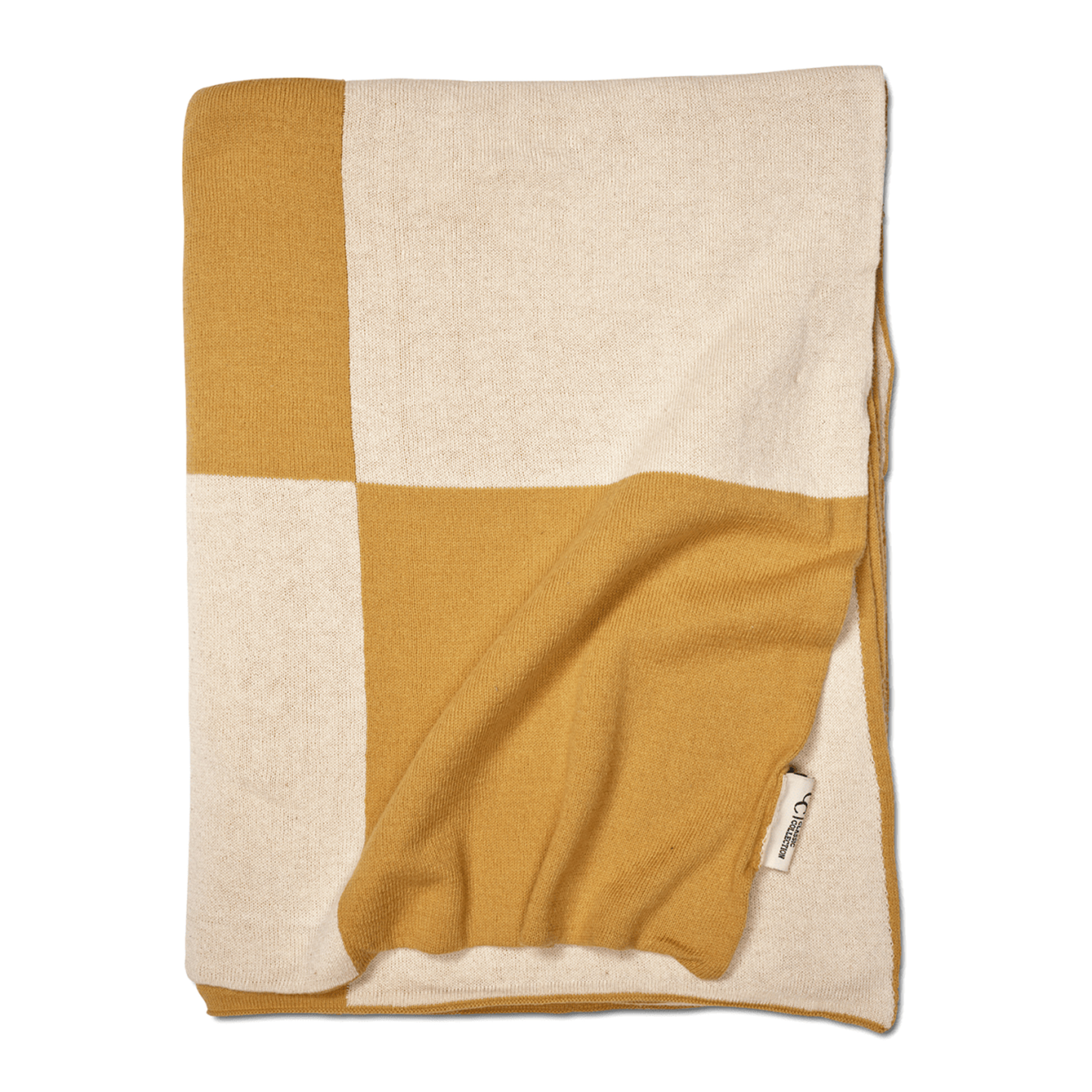 Square Pläd Gul 130x170