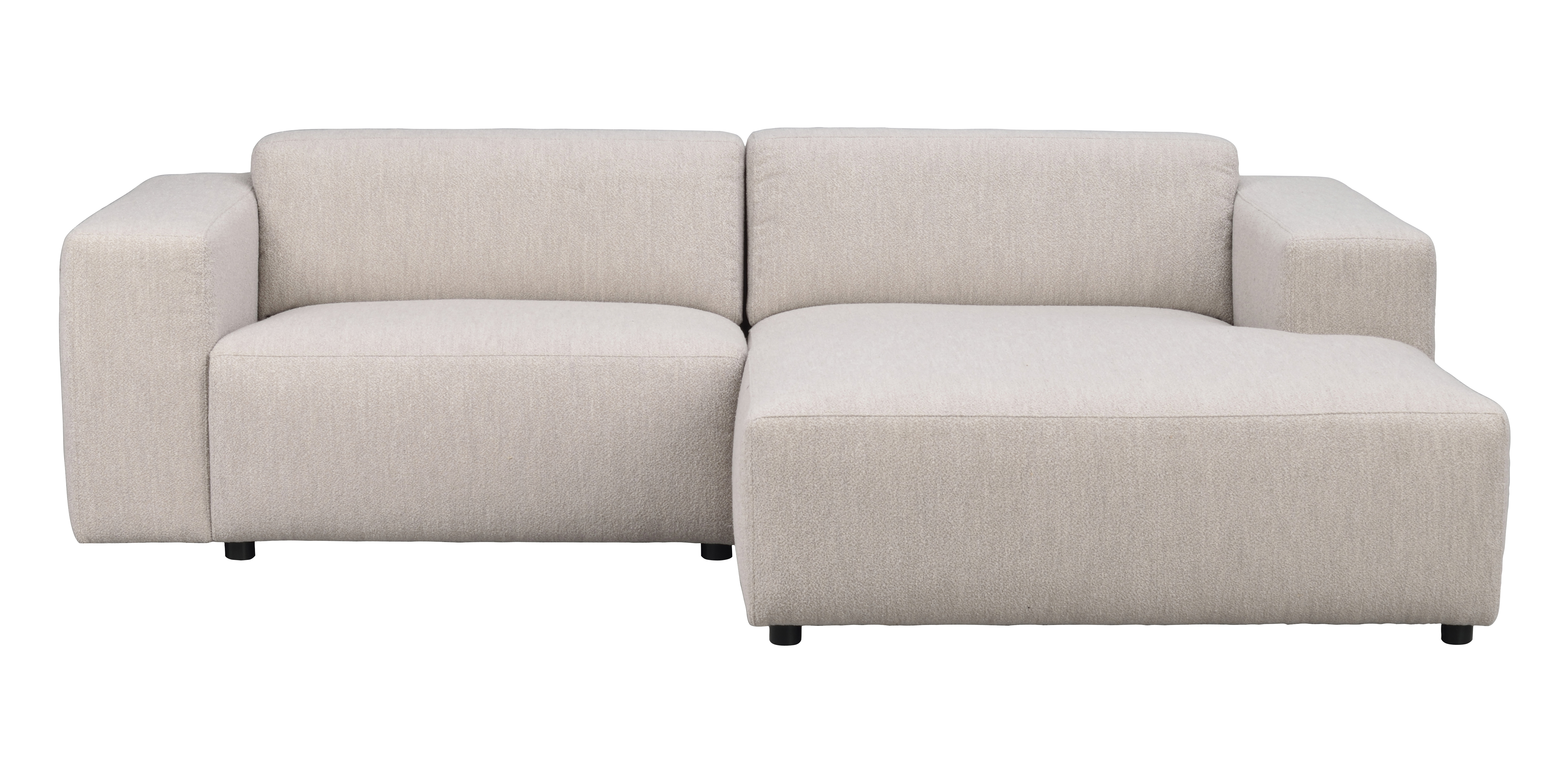 Willard 3-Sitzer Sofa mit Recamiere rechts in Hellbeige