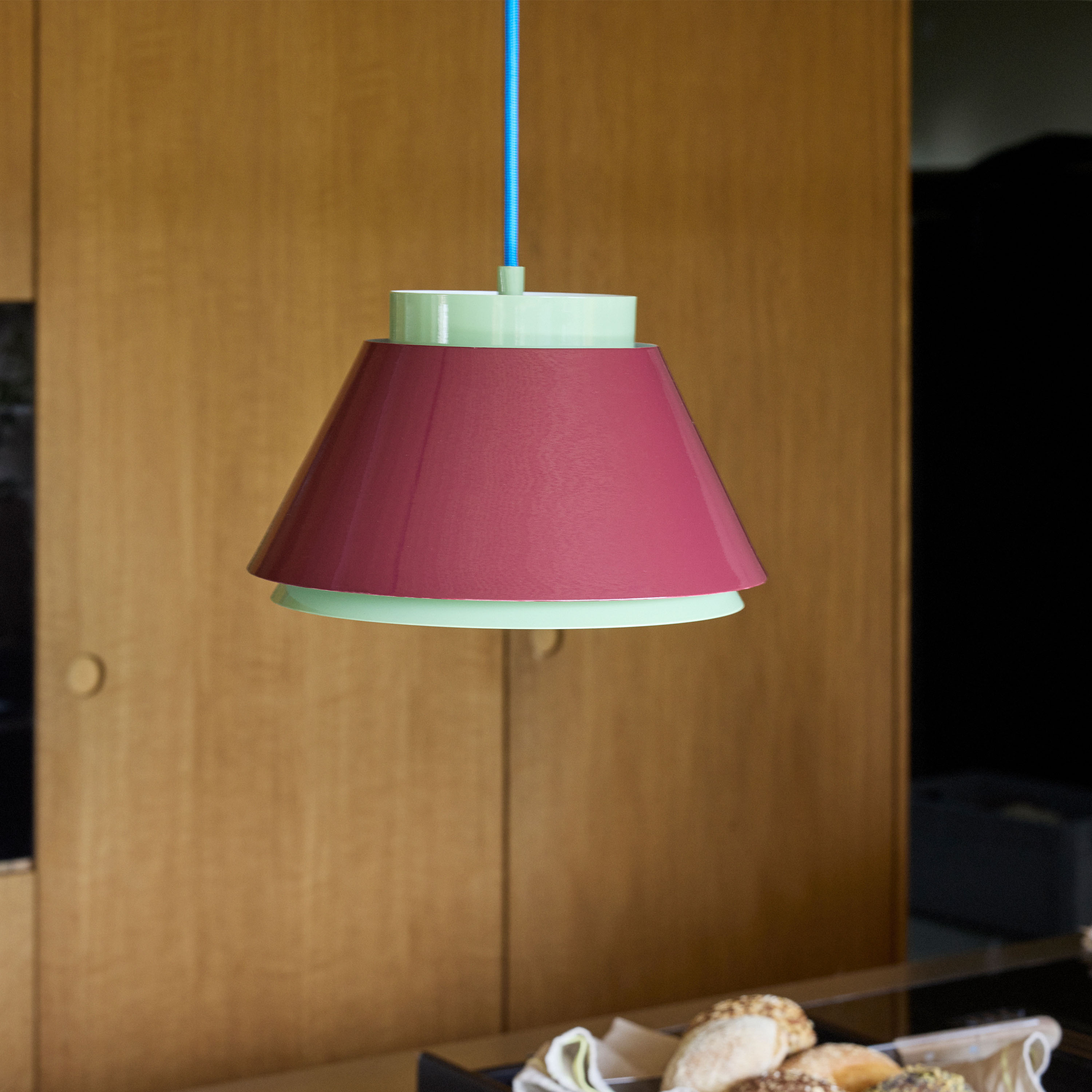 Hübsch Remi kattovalaisin vihreä punainen 15cm